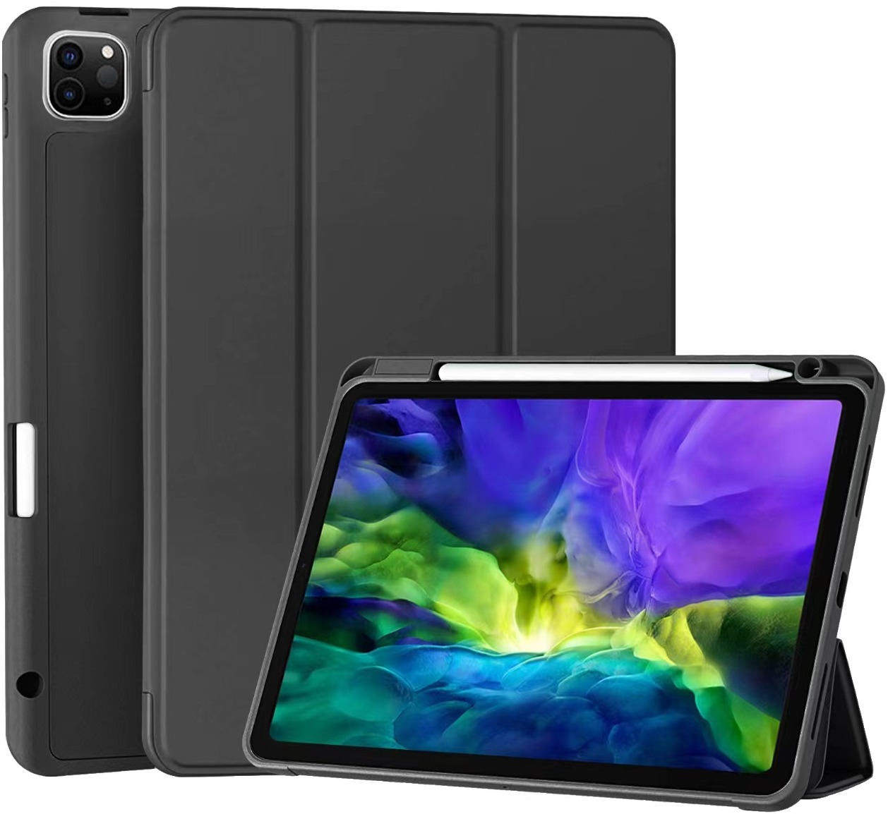 AlzaGuard Protective Flip Cover na iPad Pro 11" M4/M5 a Apple Pencil – čierny