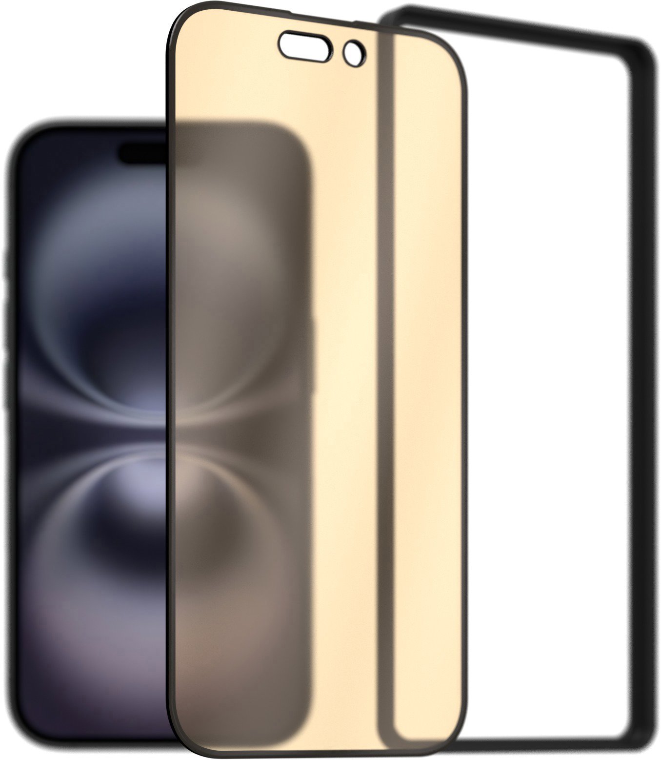 AlzaGuard 2.5D Quantum Eye Care Glass Protector na iPhone 16 s inštalačným rámikom