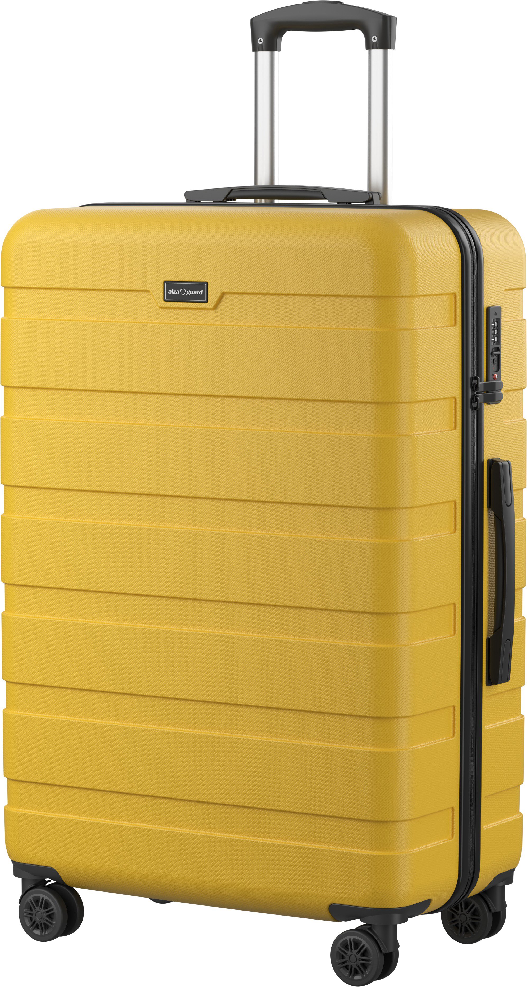 AlzaGuard Traveler Suitcase, veľkosť L – žltý