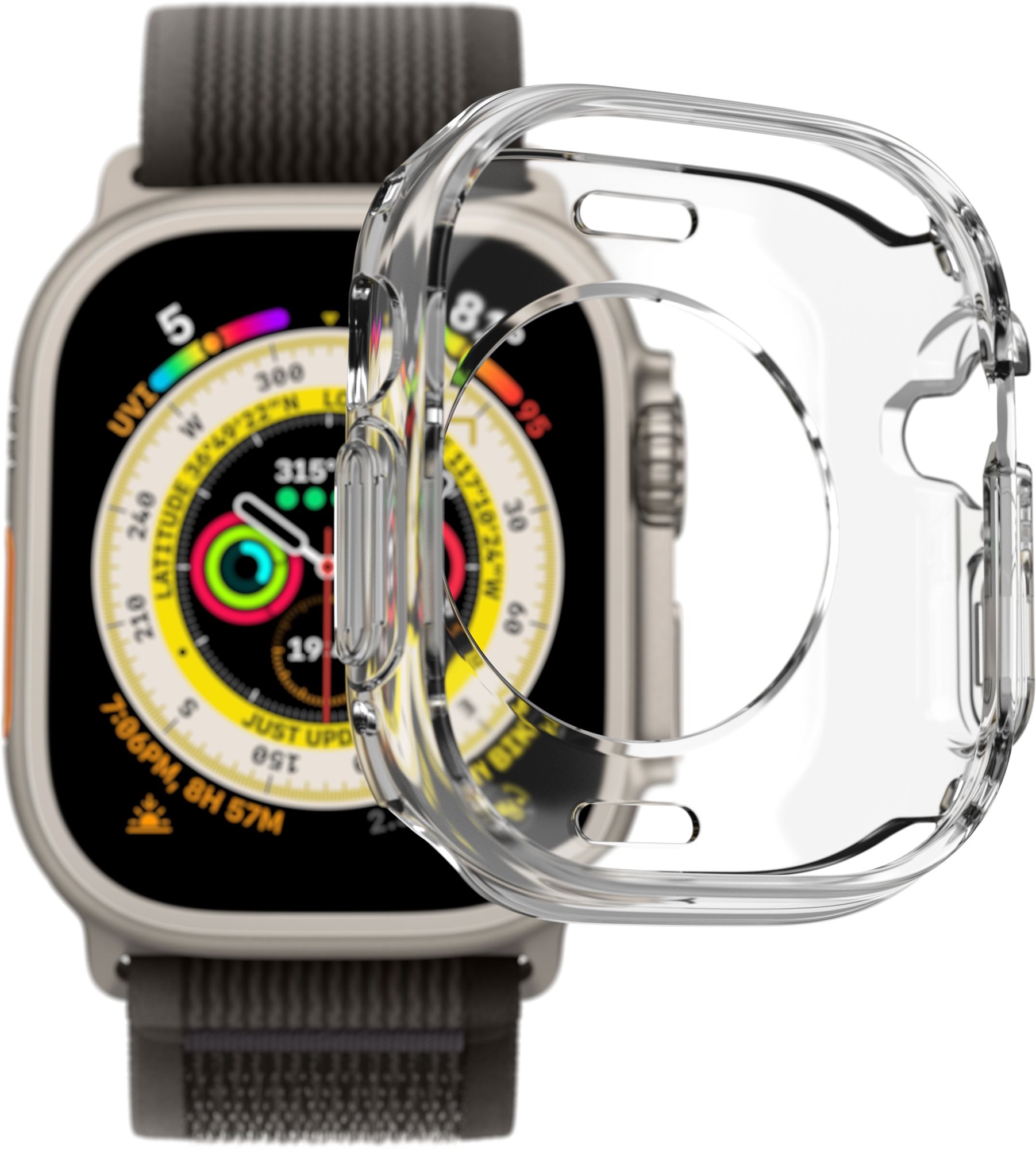 AlzaGuard Crystal Clear TPU HalfCase pre Apple Watch Ultra 1 / 2 / 3