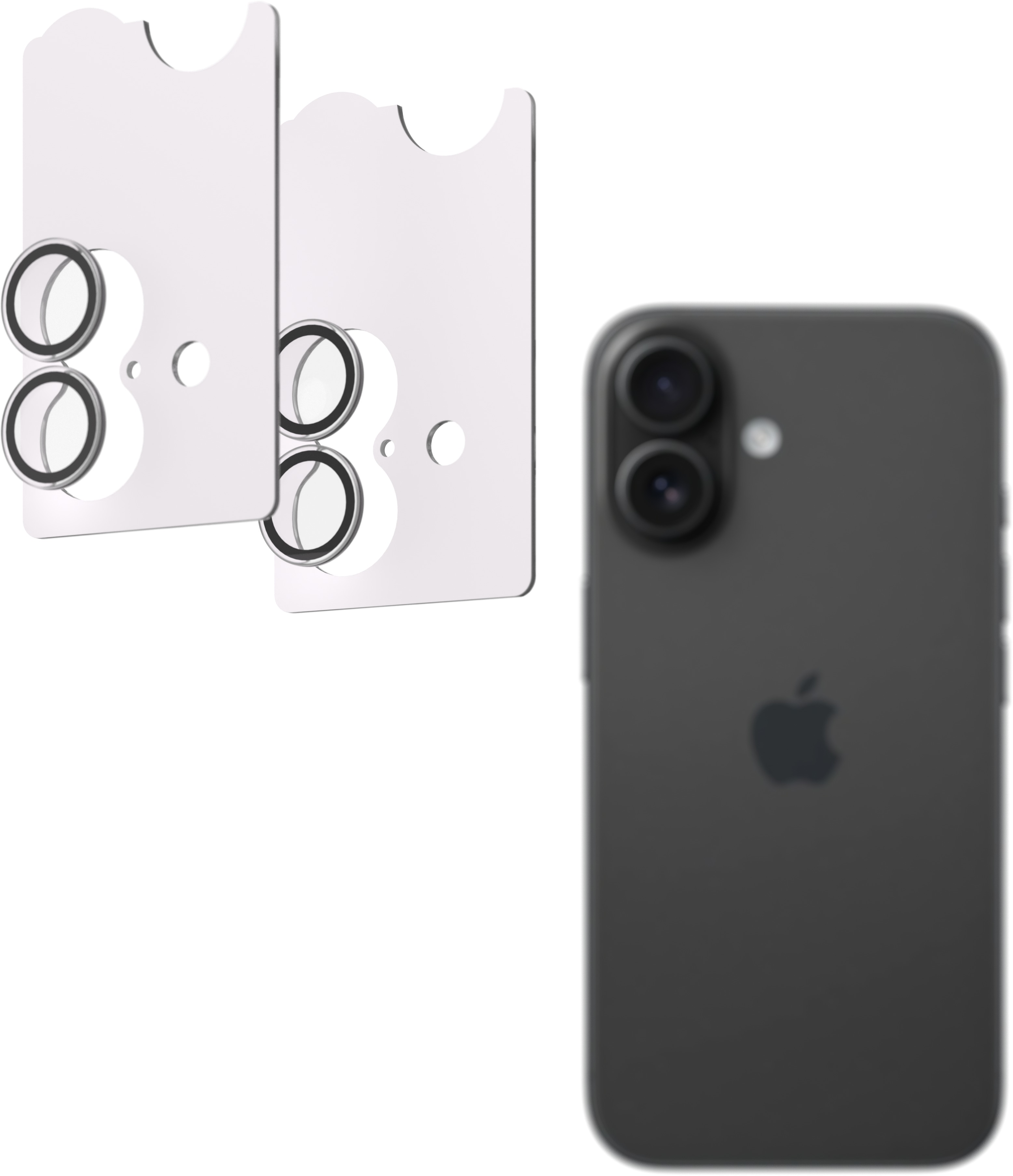 AlzaGuard Elite Lens Protector pre iPhone 16/16 Plus číre