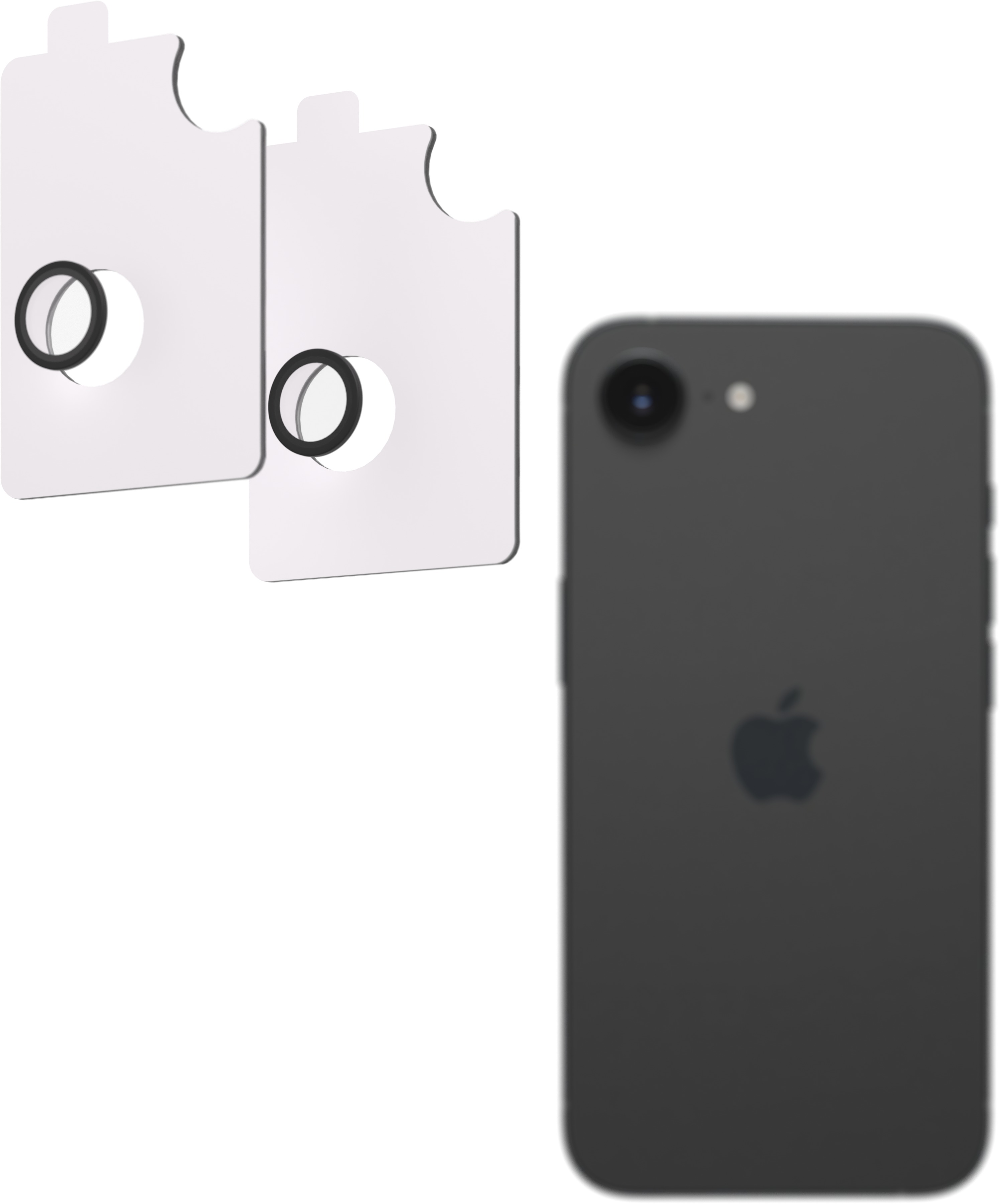 AlzaGuard Elite Lens Protector pre iPhone 16e / 17e čierne