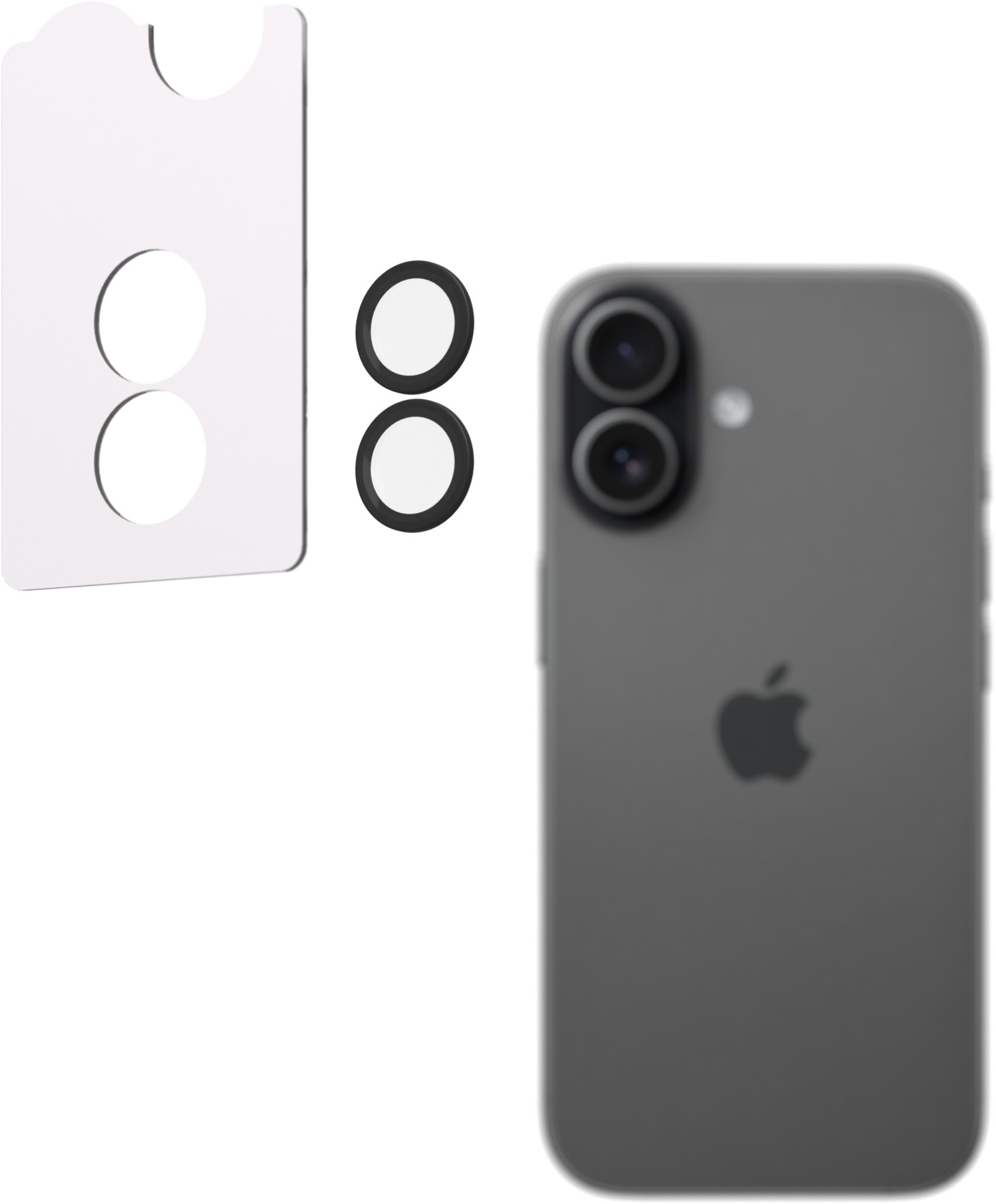 Alzaguard Elite Lens Protector pre iPhone 17 čierne s aplikátorom