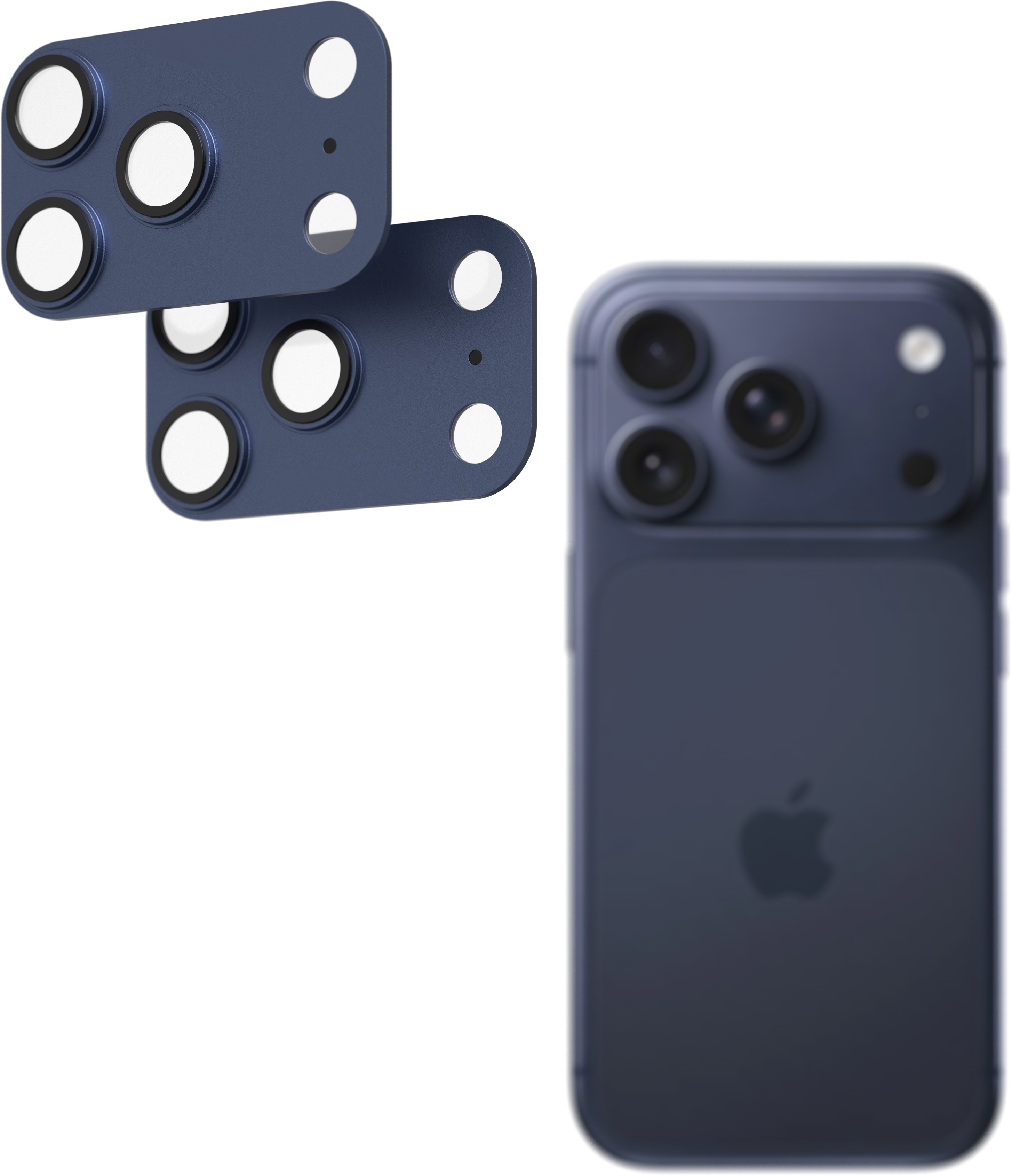 AlzaGuard Metal Lens Protector pre iPhone 17 Pro tmavomodré