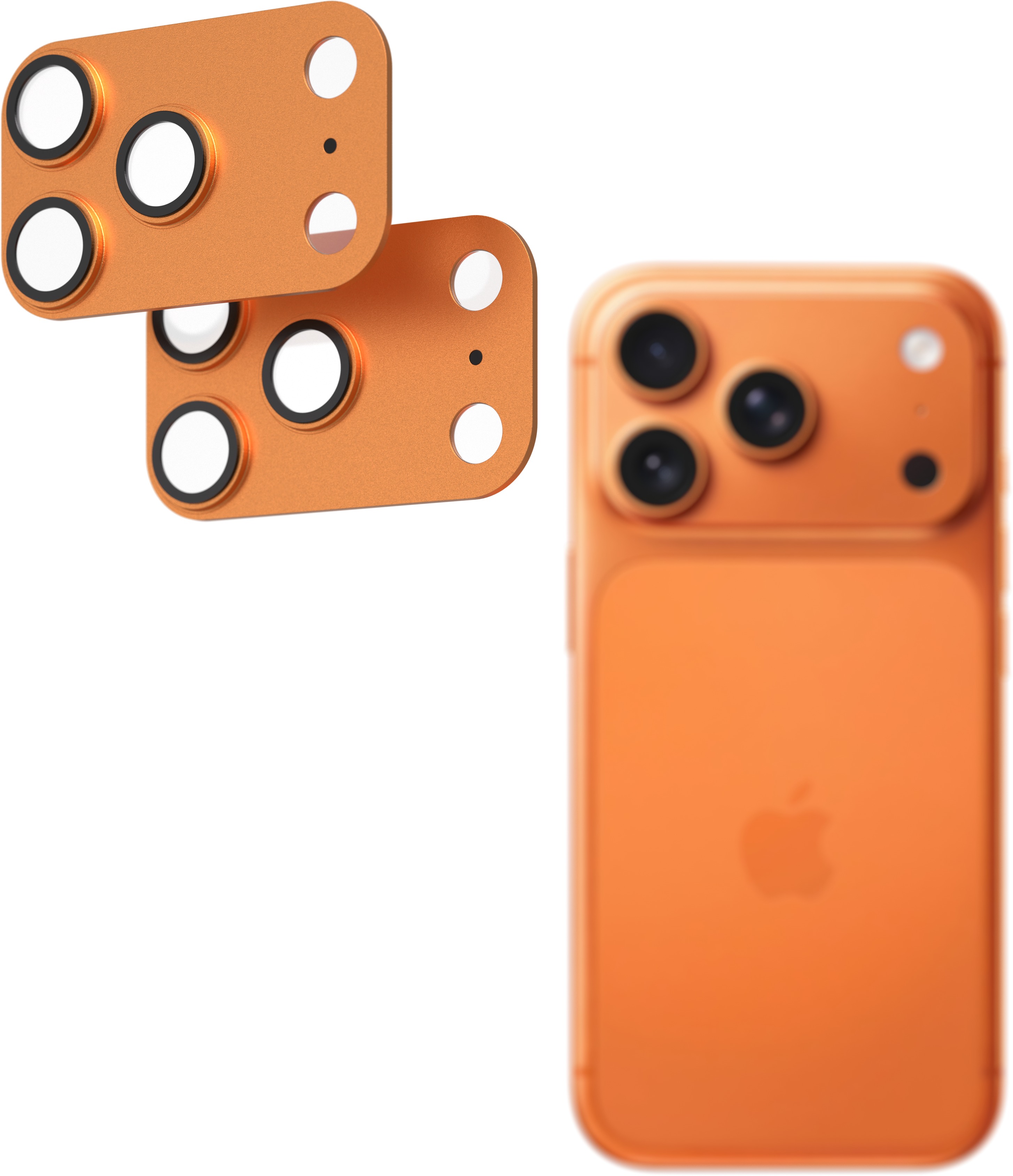 AlzaGuard Metal Lens Protector pre iPhone 17 Pro oranžové