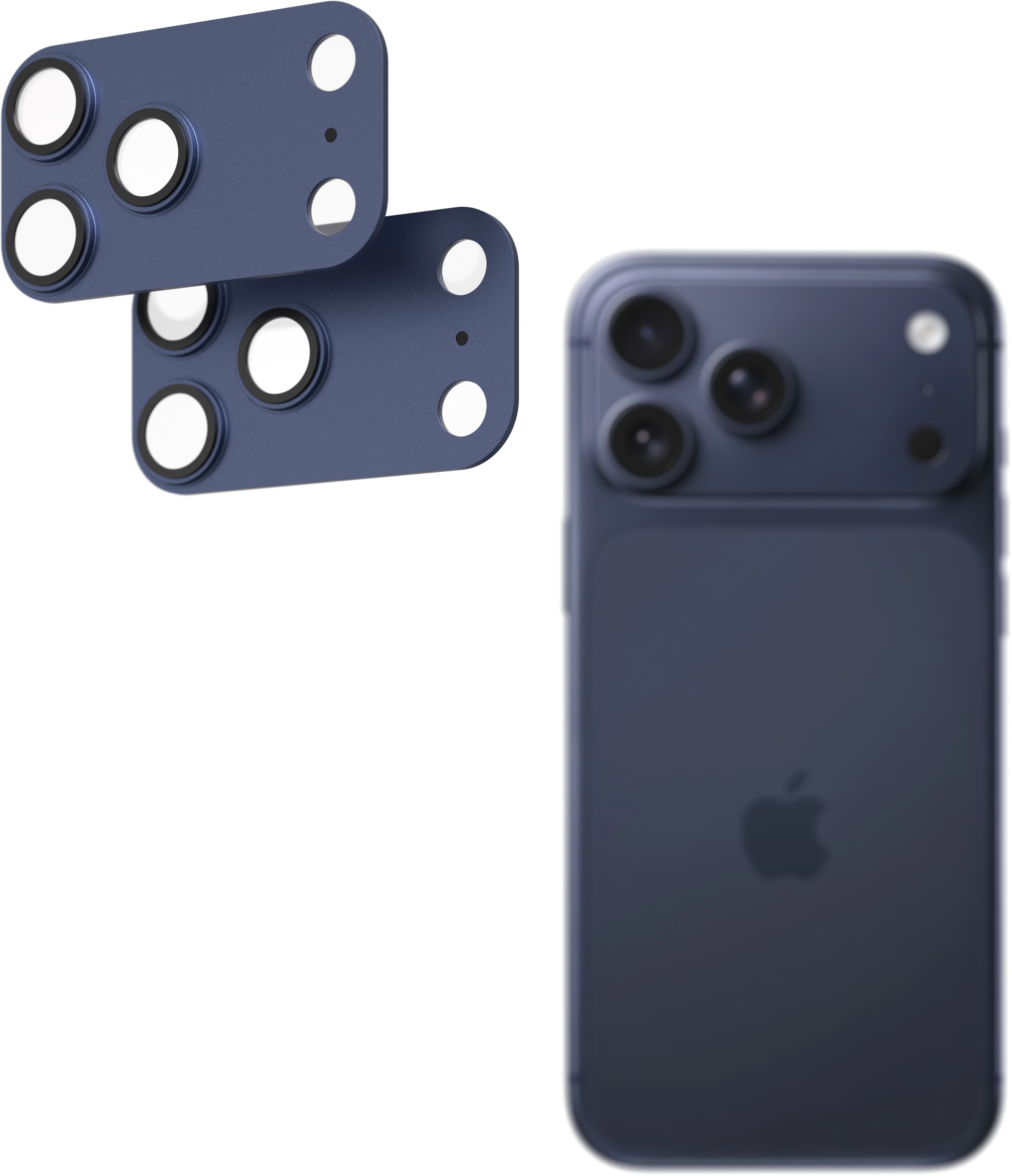 AlzaGuard Metal Lens Protector pre iPhone 17 Pro Max tmavomodré