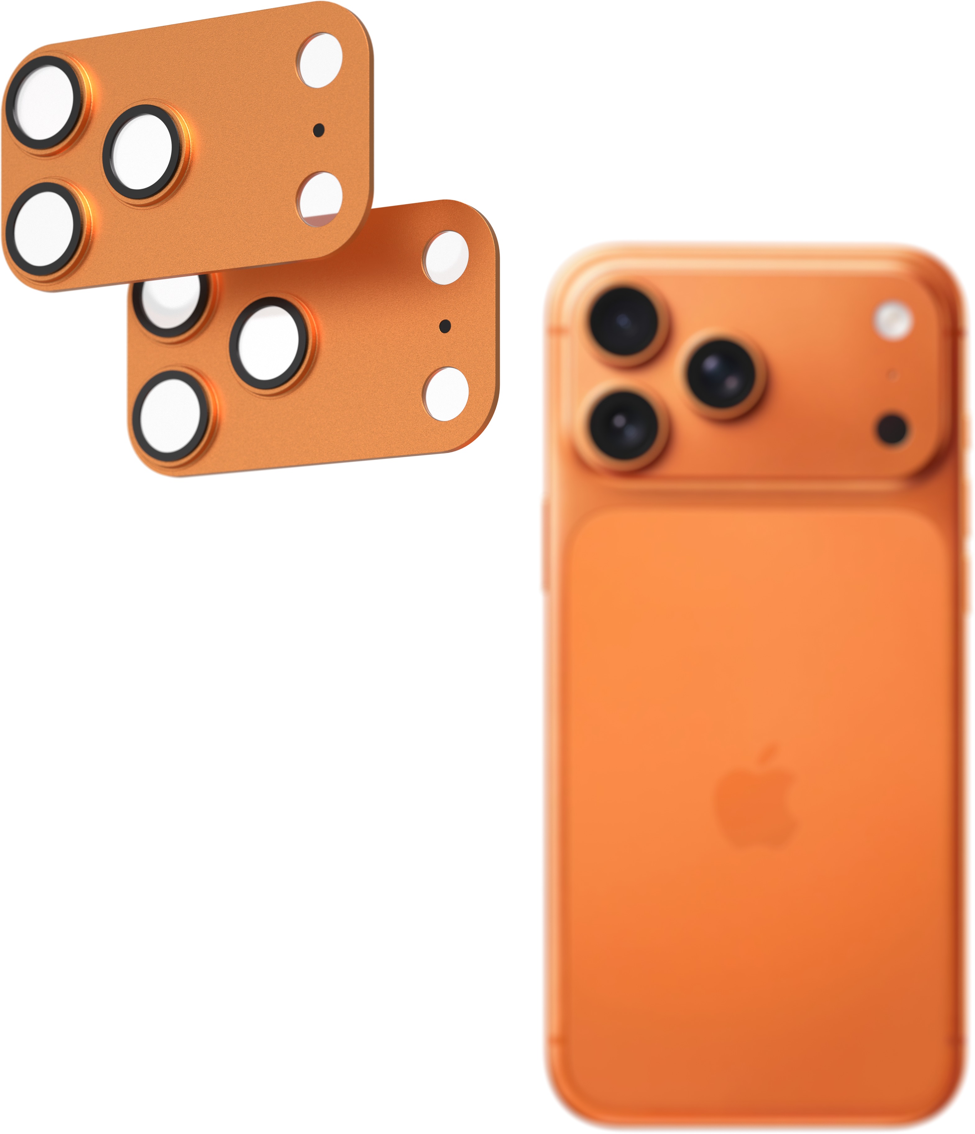 AlzaGuard Metal Lens Protector pre iPhone 17 Pro Max oranžové