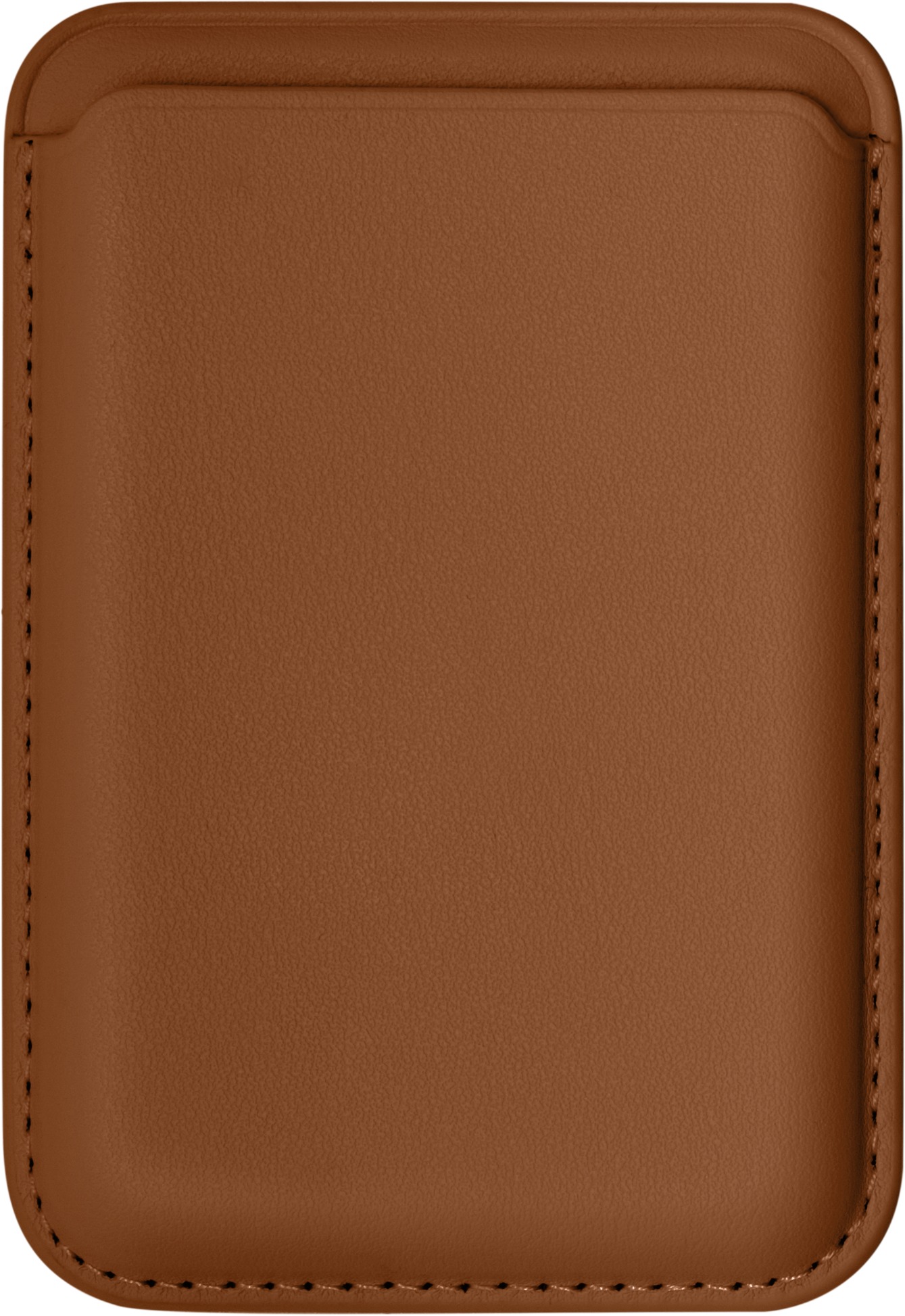 AlzaGuard PU Leather Card Wallet Compatible with Magsafe - koňaková hnedá
