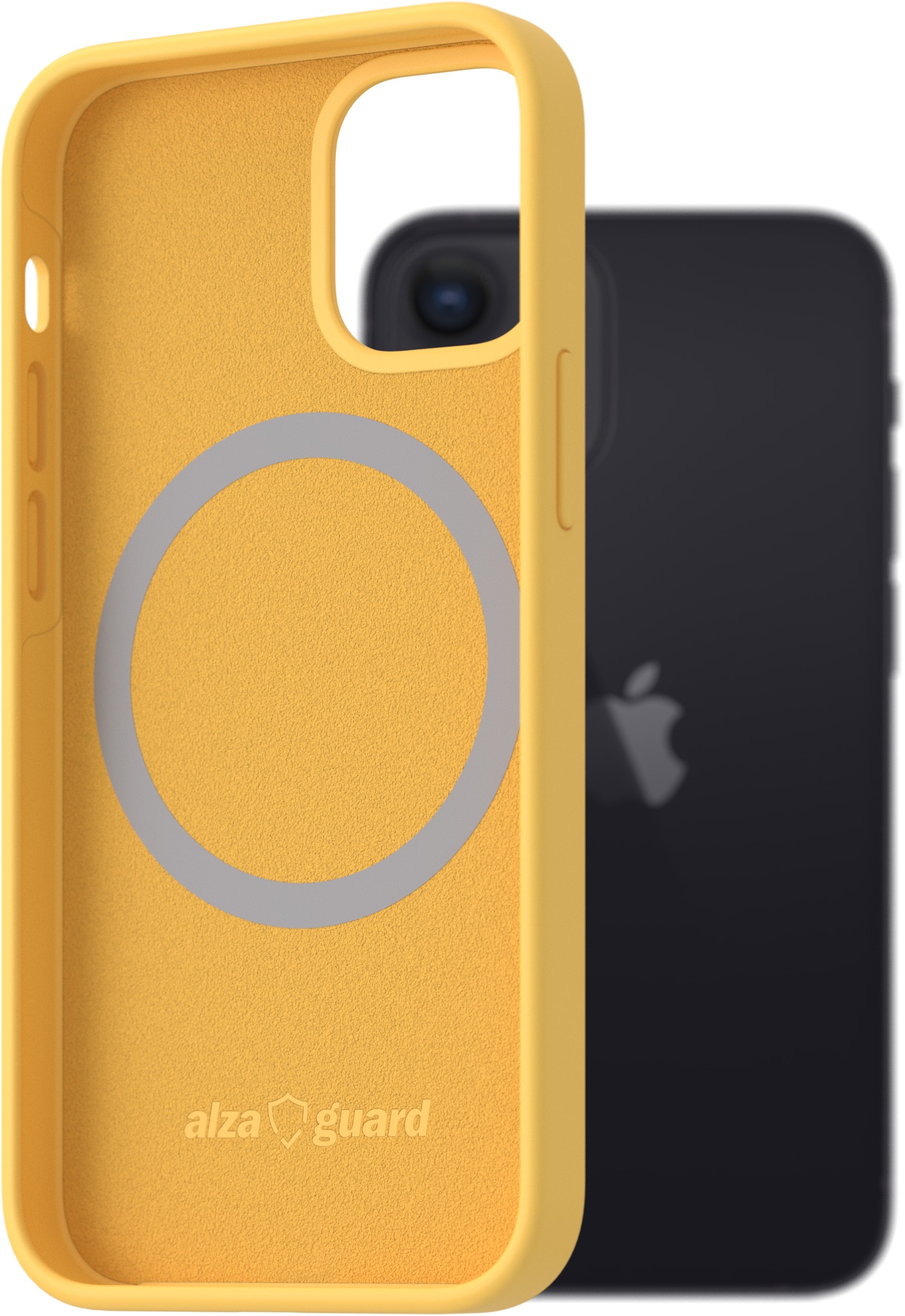 AlzaGuard Silicone Case Compatible with Magsafe pre iPhone 12 Mini žltý