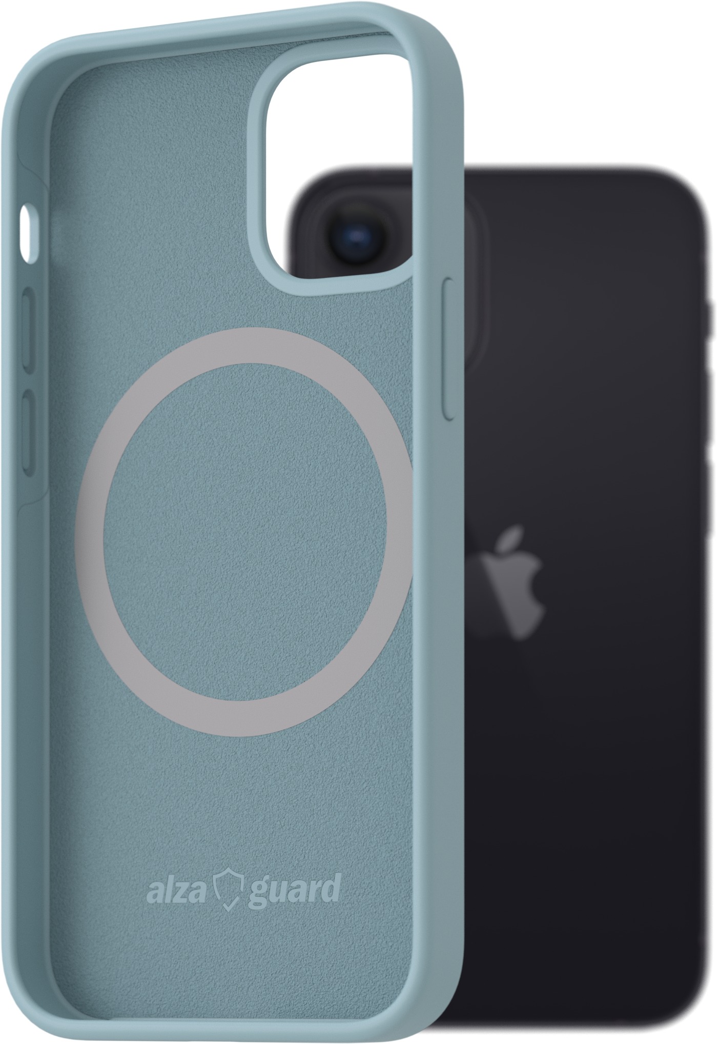AlzaGuard Silicone Case Compatible with Magsafe pre iPhone 12 Mini svetlo modrý