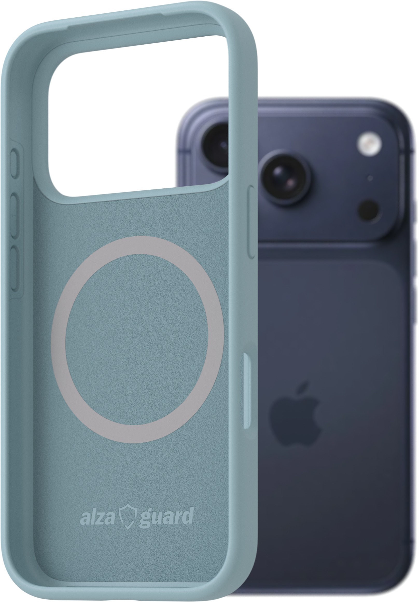 AlzaGuard Silicone Case Compatible with Magsafe pre iPhone 17 Pro svetlo modrý