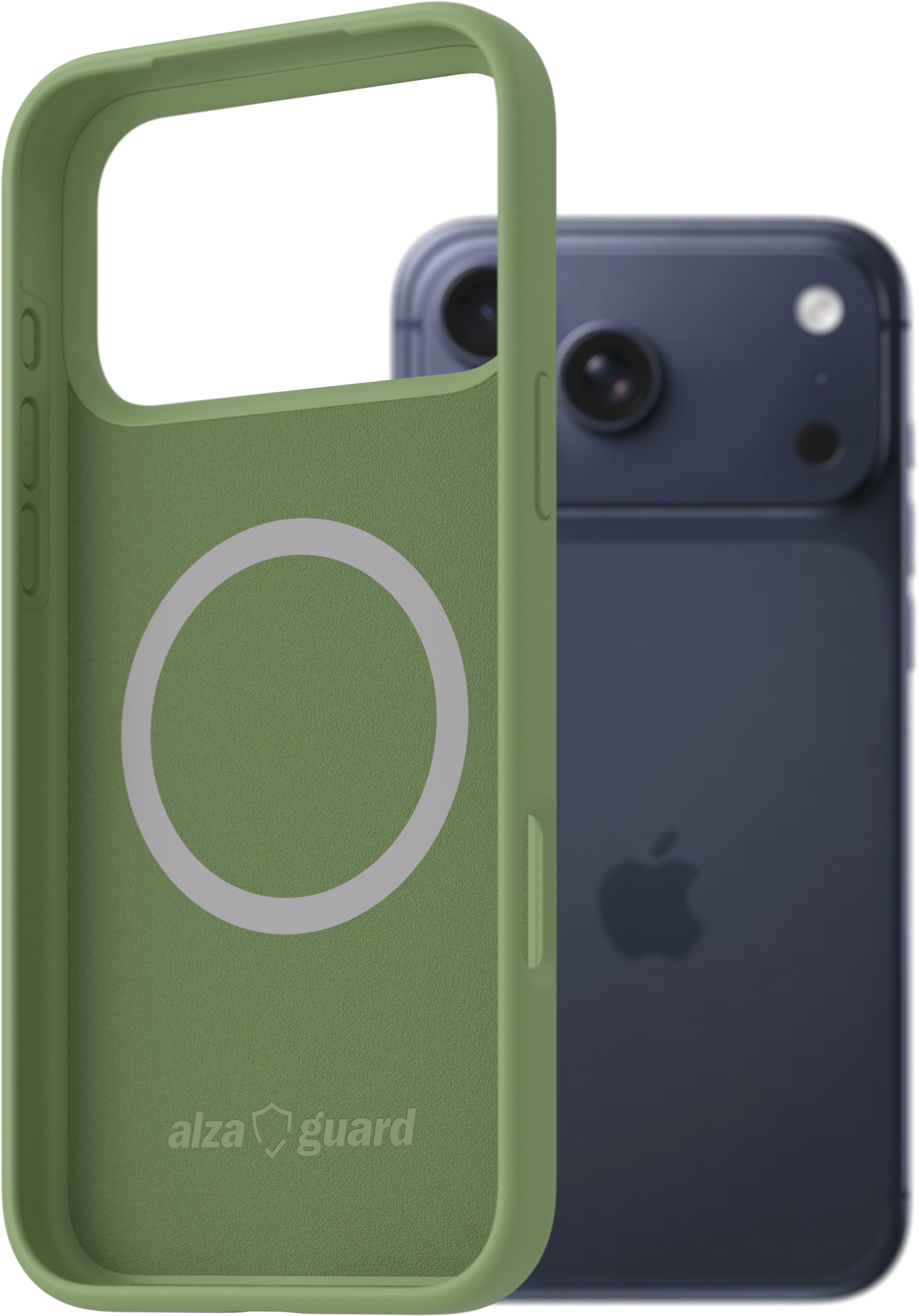 AlzaGuard Silicone Case Compatible with Magsafe pre iPhone 17 Pro Max zelený