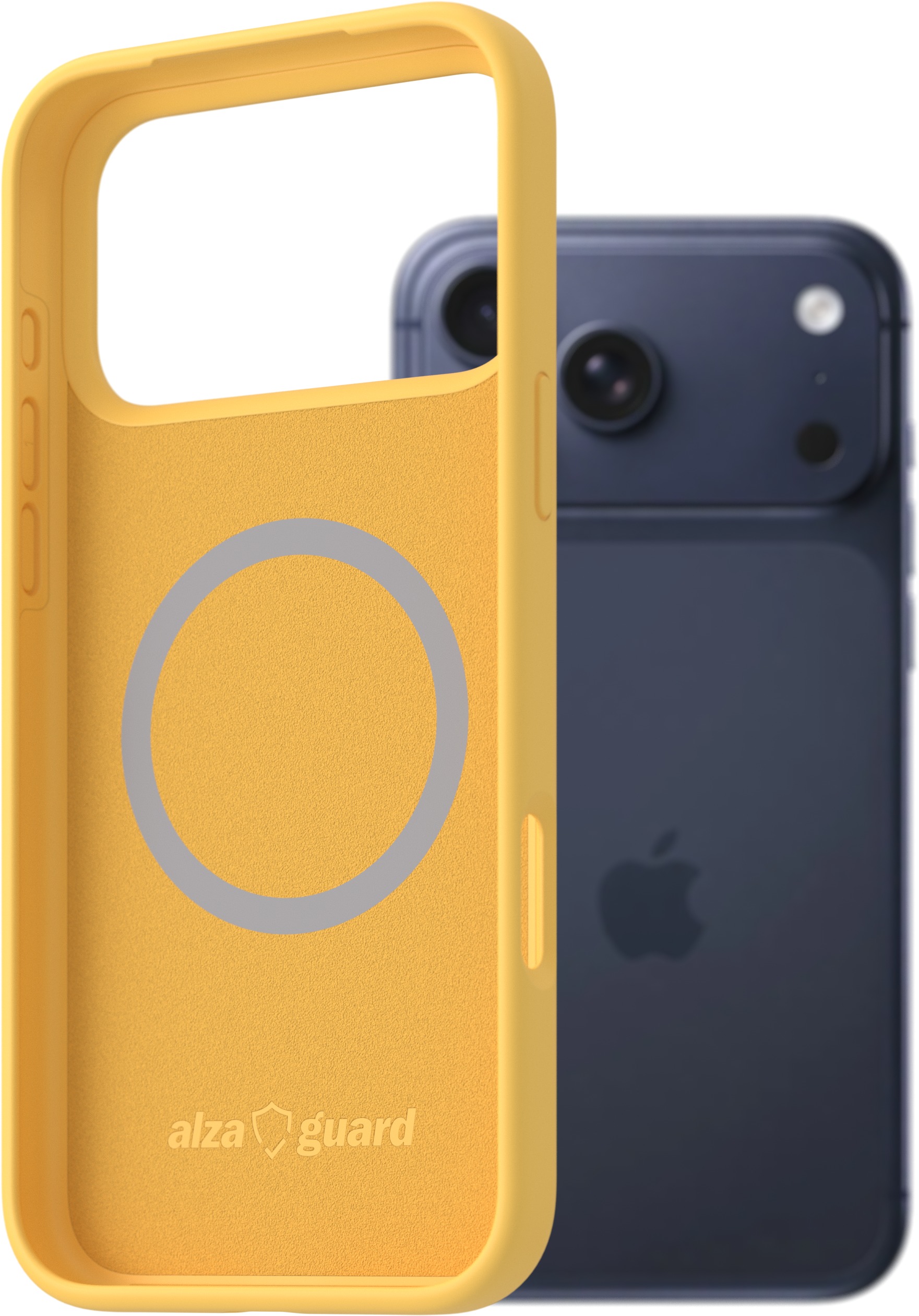 AlzaGuard Silicone Case Compatible with Magsafe pre iPhone 17 Pro Max žltý