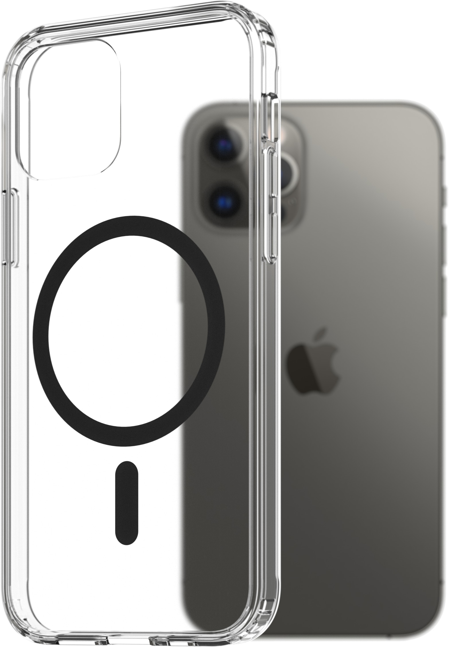 AlzaGuard Crystal Clear TPU Case Compatible with Magsafe pre iPhone 12/12 Pro – čierny