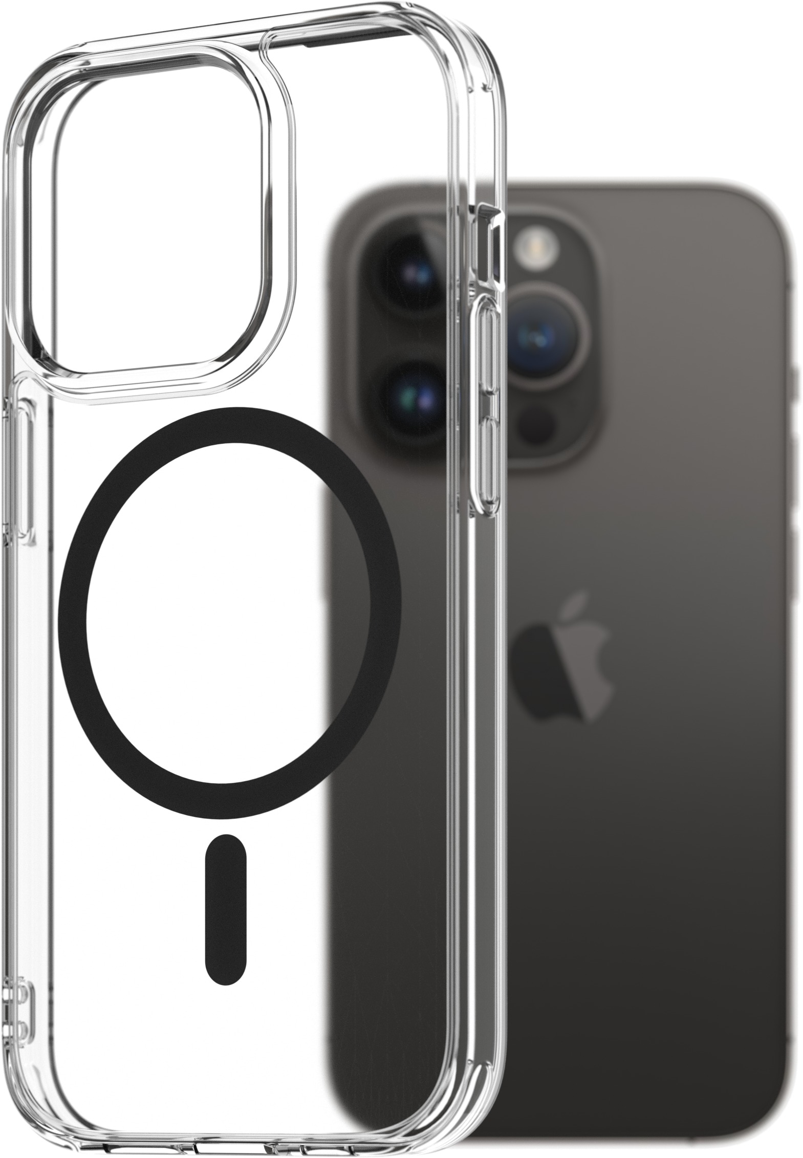 AlzaGuard Crystal Clear TPU Case Compatible with Magsafe pre iPhone 14 Pro – čierny