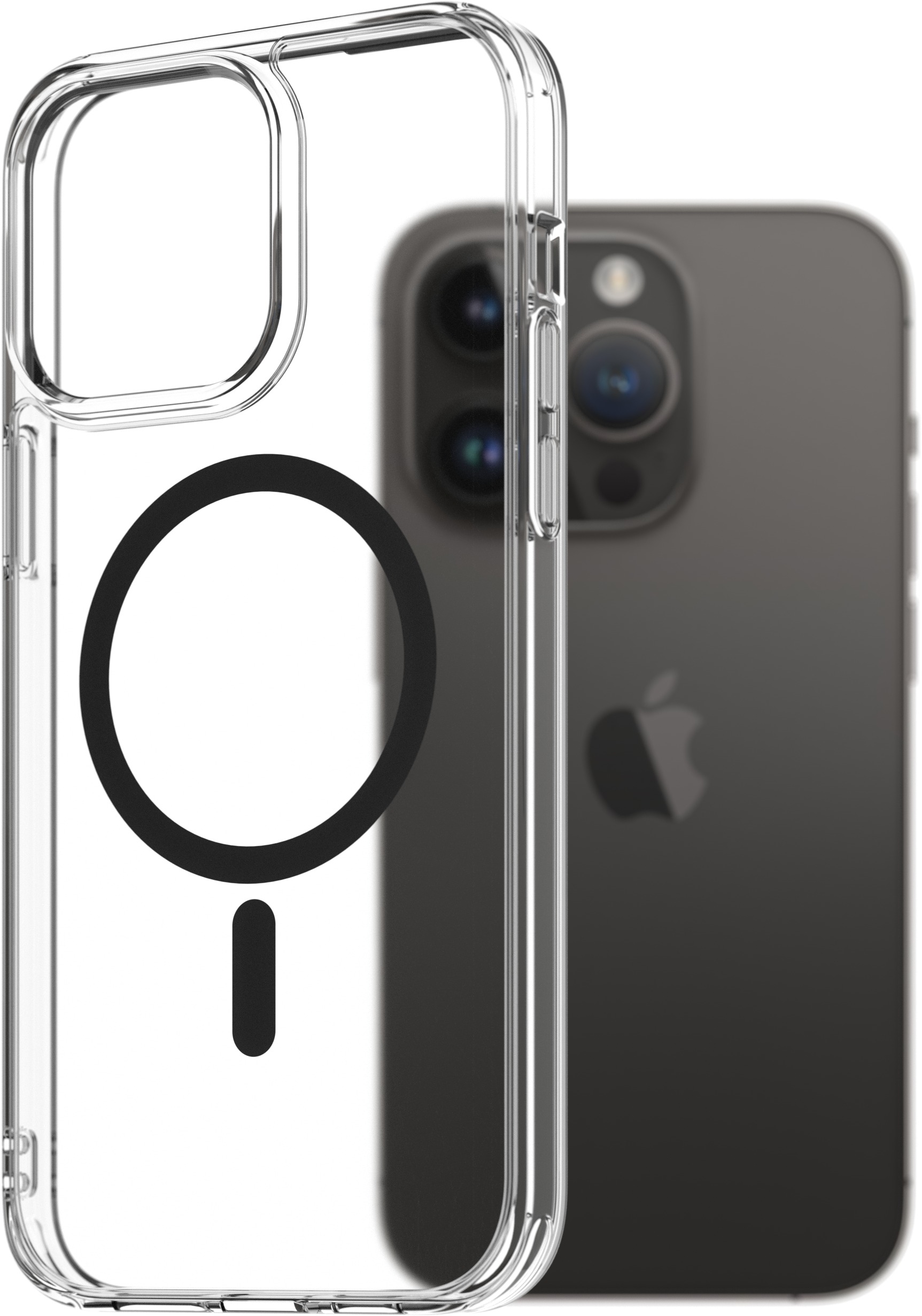 AlzaGuard Crystal Clear TPU Case Compatible with Magsafe pre iPhone 14 Pro Max – čierny