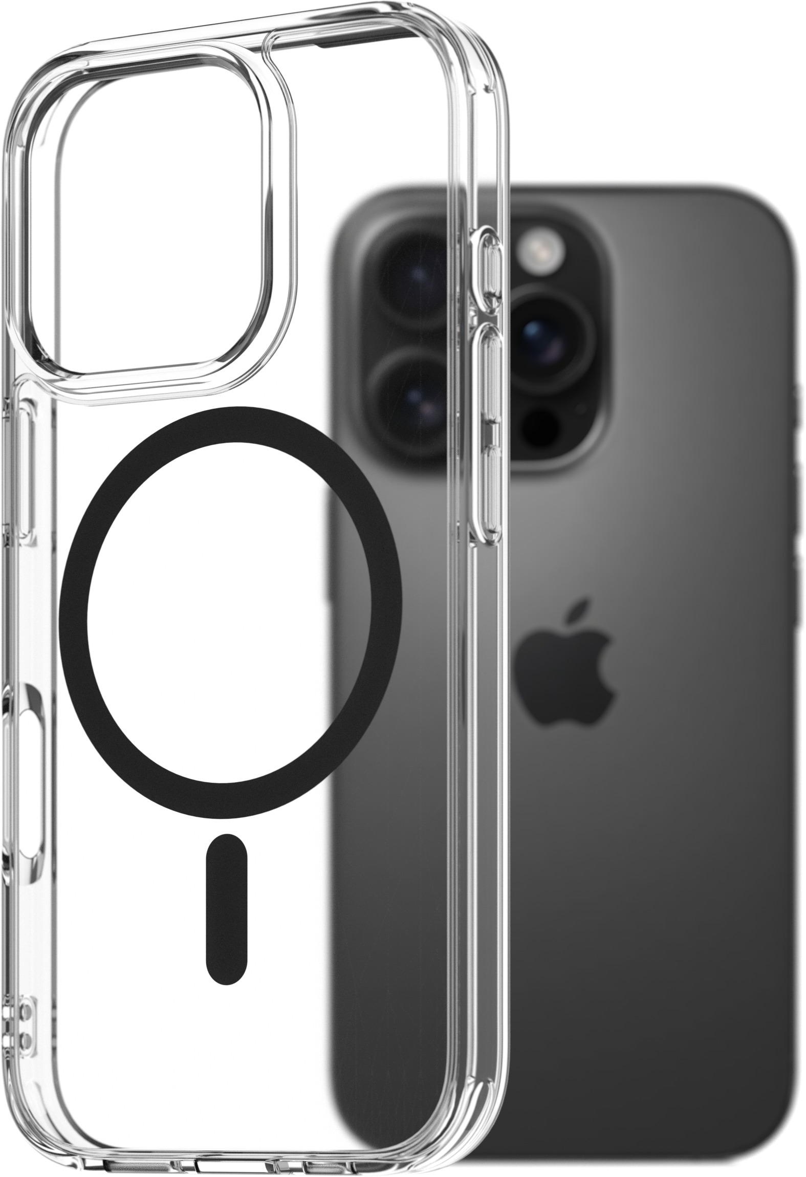AlzaGuard Crystal Clear TPU Case Compatible with Magsafe pre iPhone 16 Pro – čierny