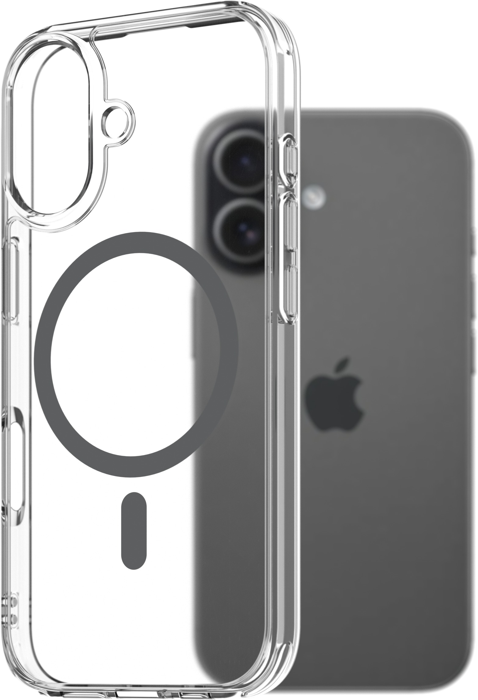 AlzaGuard Crystal Clear TPU Case Compatible with Magsafe pre iPhone 17 – sivý