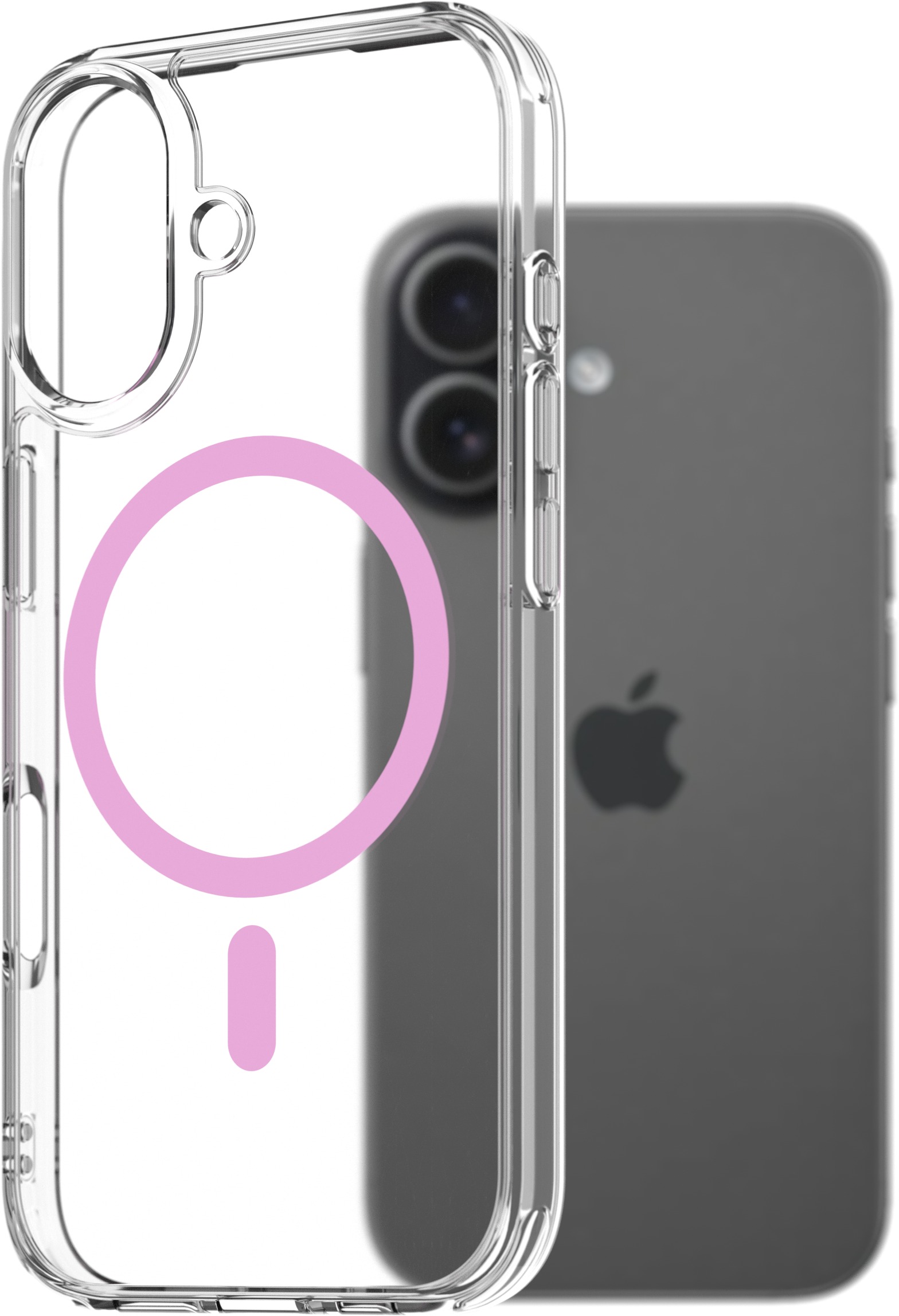 AlzaGuard Crystal Clear TPU Case Compatible with Magsafe pre iPhone 17 – ružový