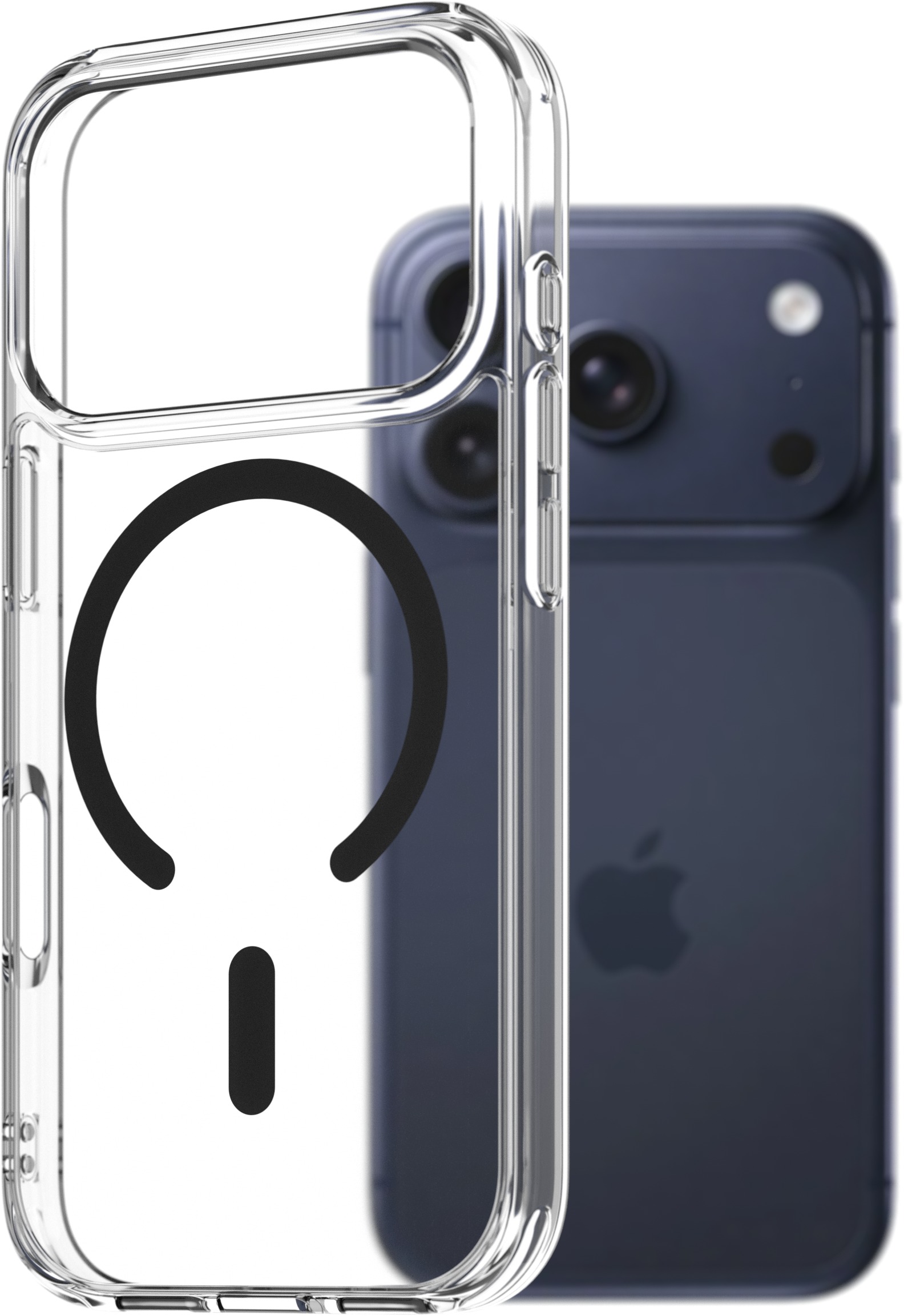 AlzaGuard Crystal Clear TPU Case Compatible with Magsafe pre iPhone 17 Pro – čierny