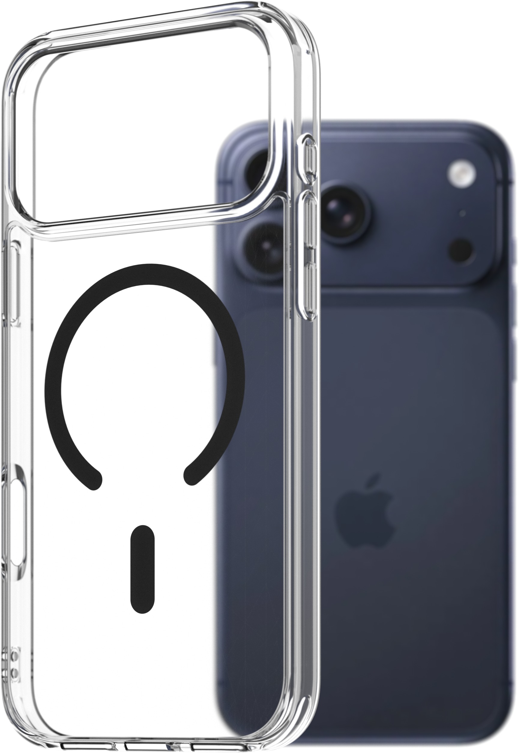 AlzaGuard Crystal Clear TPU Case Compatible with Magsafe pre iPhone 17 Pro Max – čierny