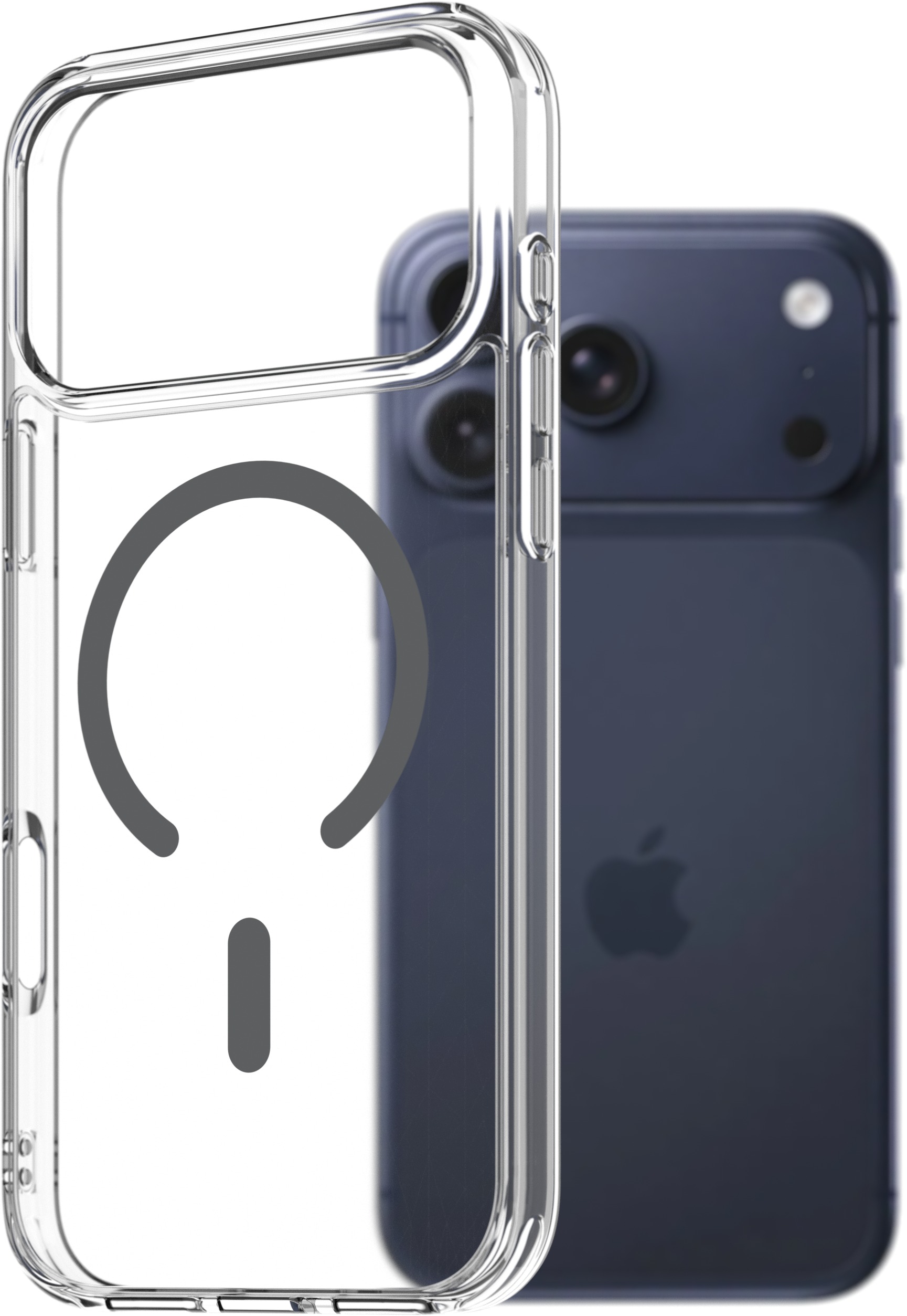 AlzaGuard Crystal Clear TPU Case Compatible with Magsafe pre iPhone 17 Pro Max – sivý