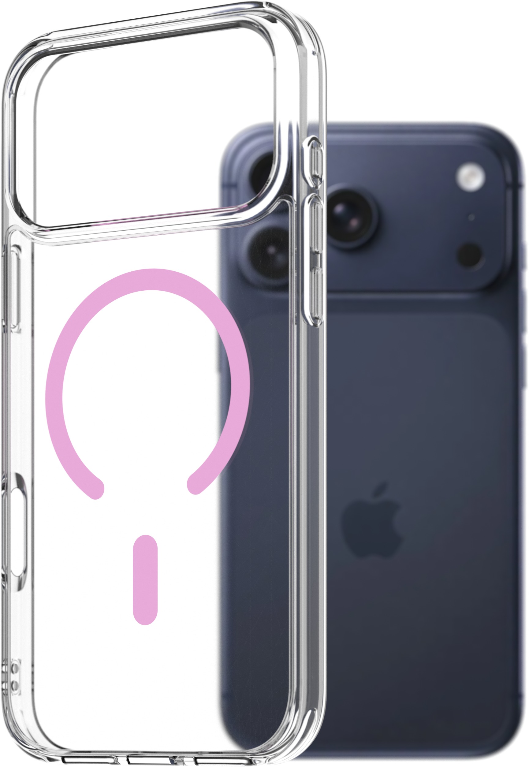 AlzaGuard Crystal Clear TPU Case Compatible with Magsafe pre iPhone 17 Pro Max – ružový