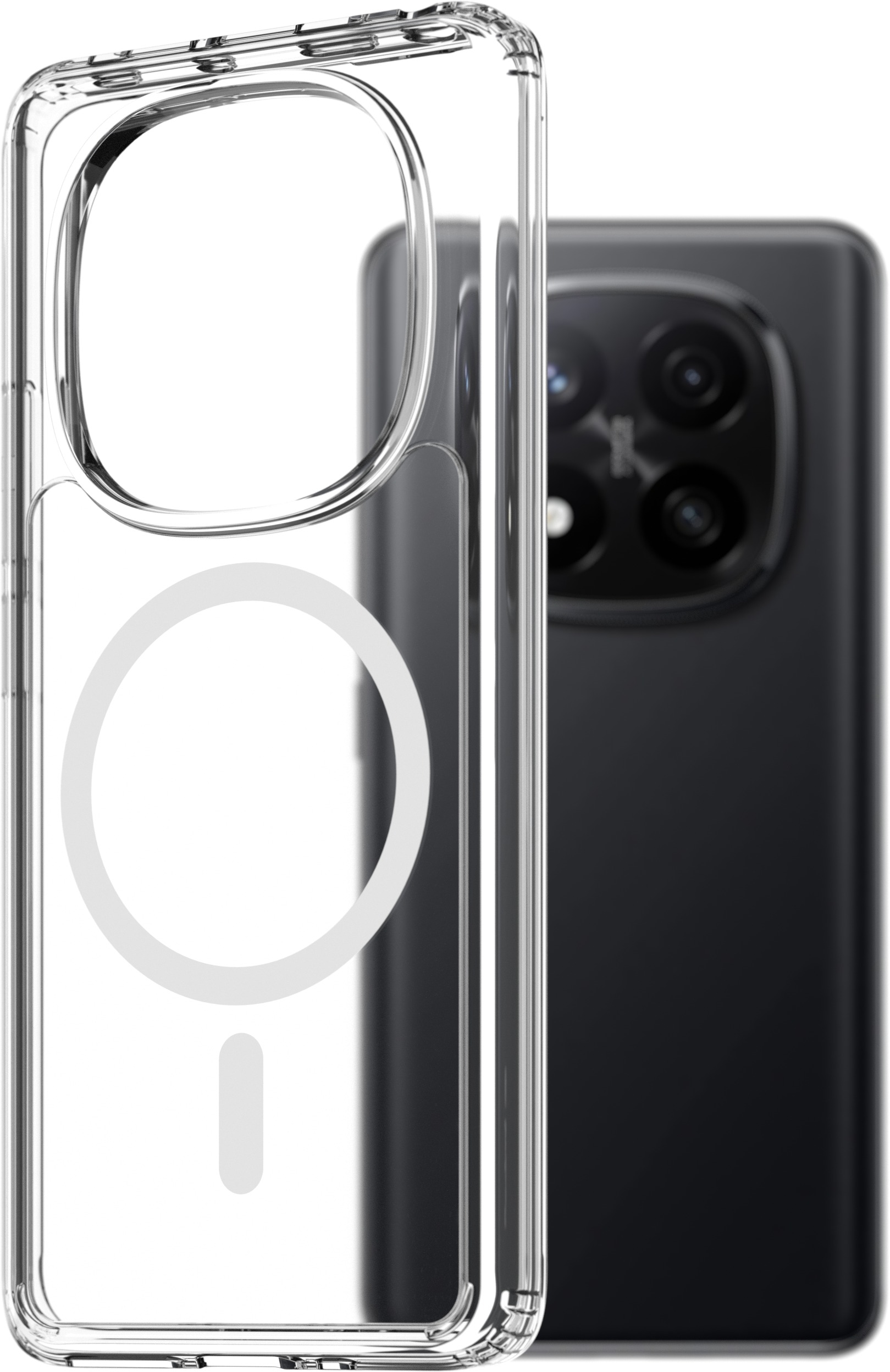 AlzaGuard Crystal Clear TPU Case Compatible with Magsafe pre Xiaomi Redmi Note 14 Pro+ 5G