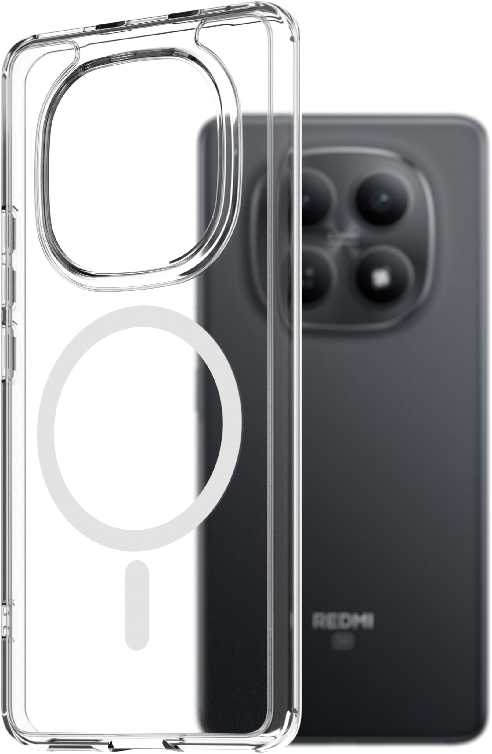 AlzaGuard Crystal Clear TPU Case Compatible with Magsafe pre Xiaomi Redmi Note 15 5G