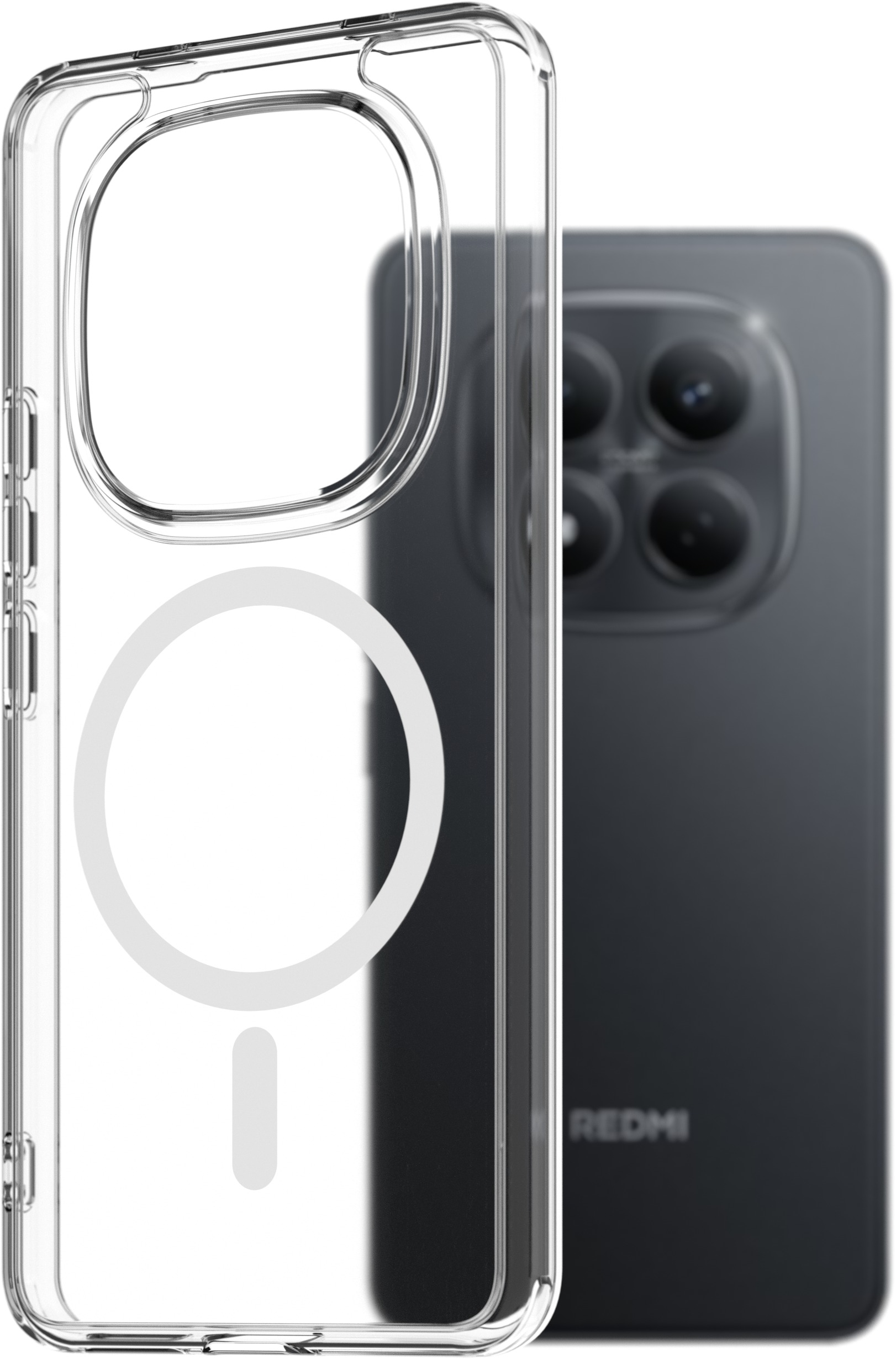 AlzaGuard Crystal Clear TPU Case Compatible with Magsafe pre Xiaomi Redmi Note 15 Pro 4G