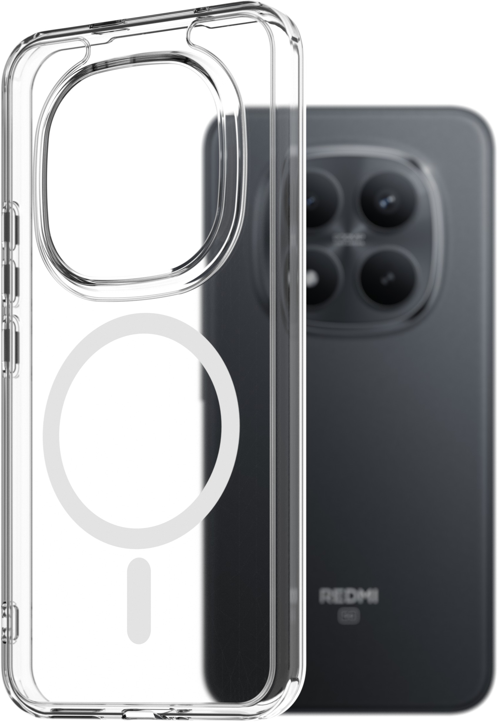 AlzaGuard Crystal Clear TPU Case Compatible with Magsafe pre Xiaomi Redmi Note 15 Pro+