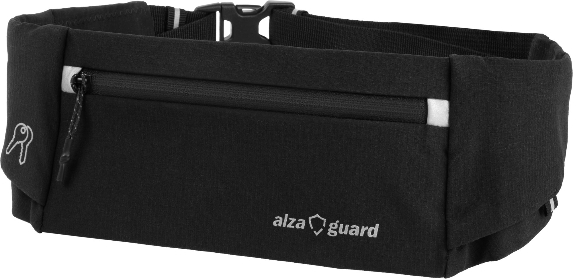 AlzaGuard Sport Waist Belt 6,7" - čierny