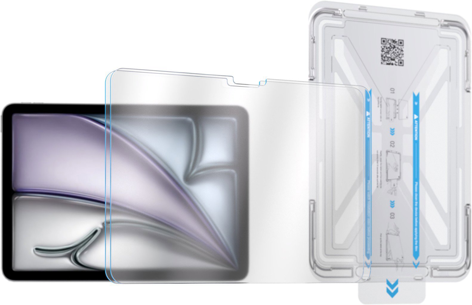 AlzaGuard Glass Protector pre Apple iPad Air 11" (2024/2025) s aplikátorom – 2 ks