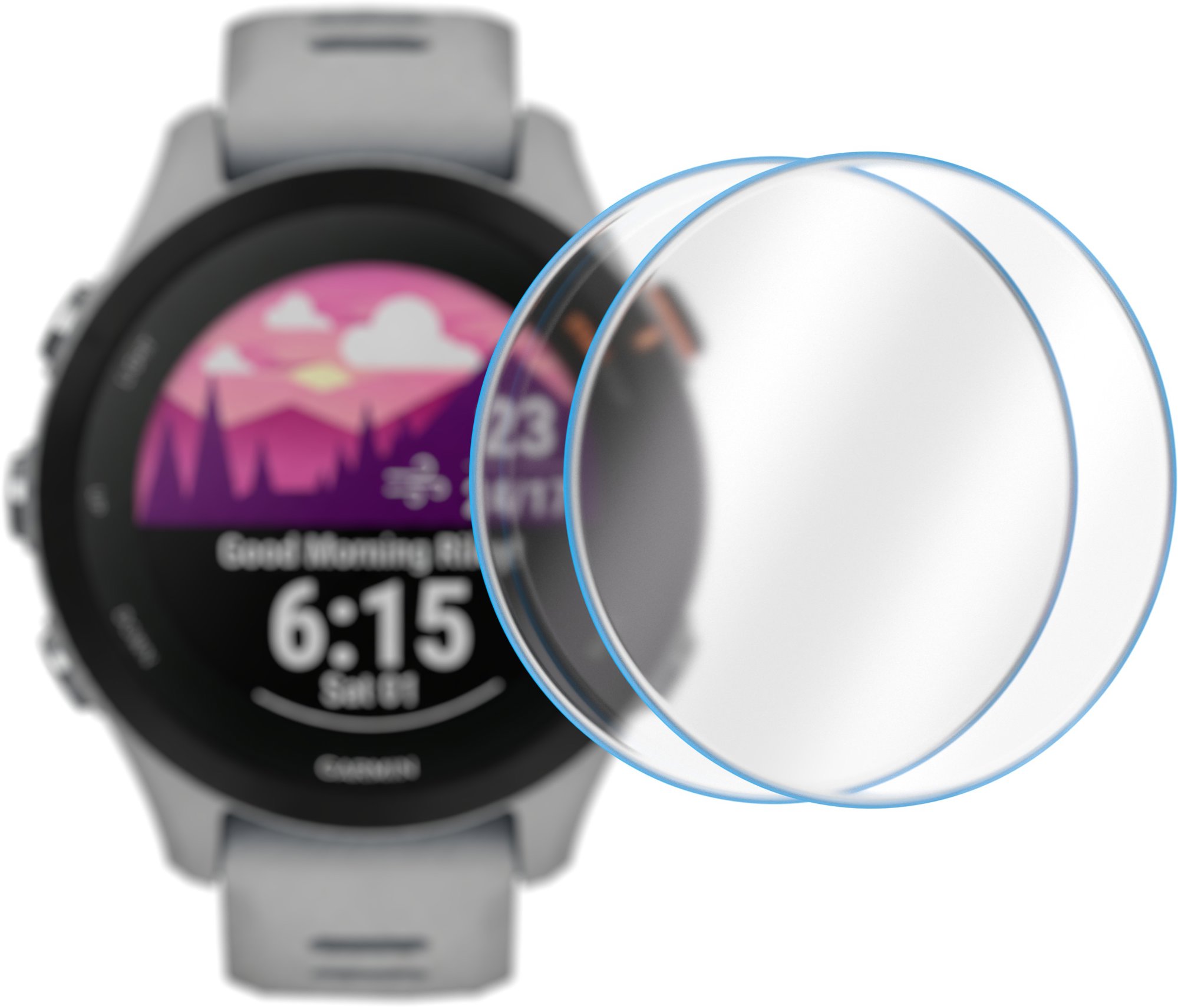 AlzaGuard 2.5D glass protector pre Garmin Forerunner 255s – 2 ks
