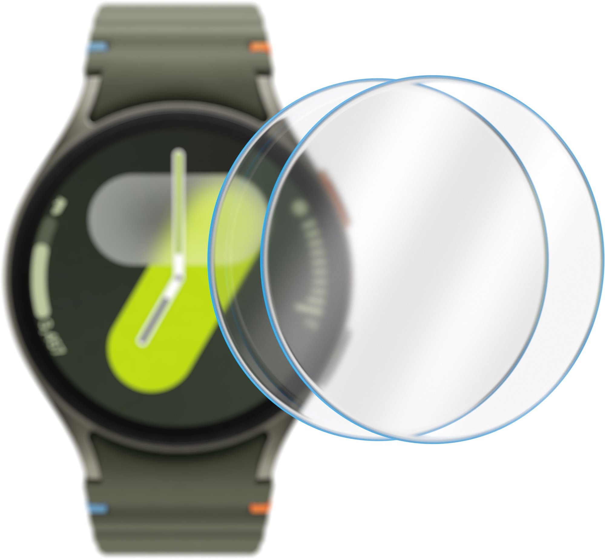 AlzaGuard 2.5D glass protector pre Samsung Galaxy Watch 7 44 mm – 2 ks