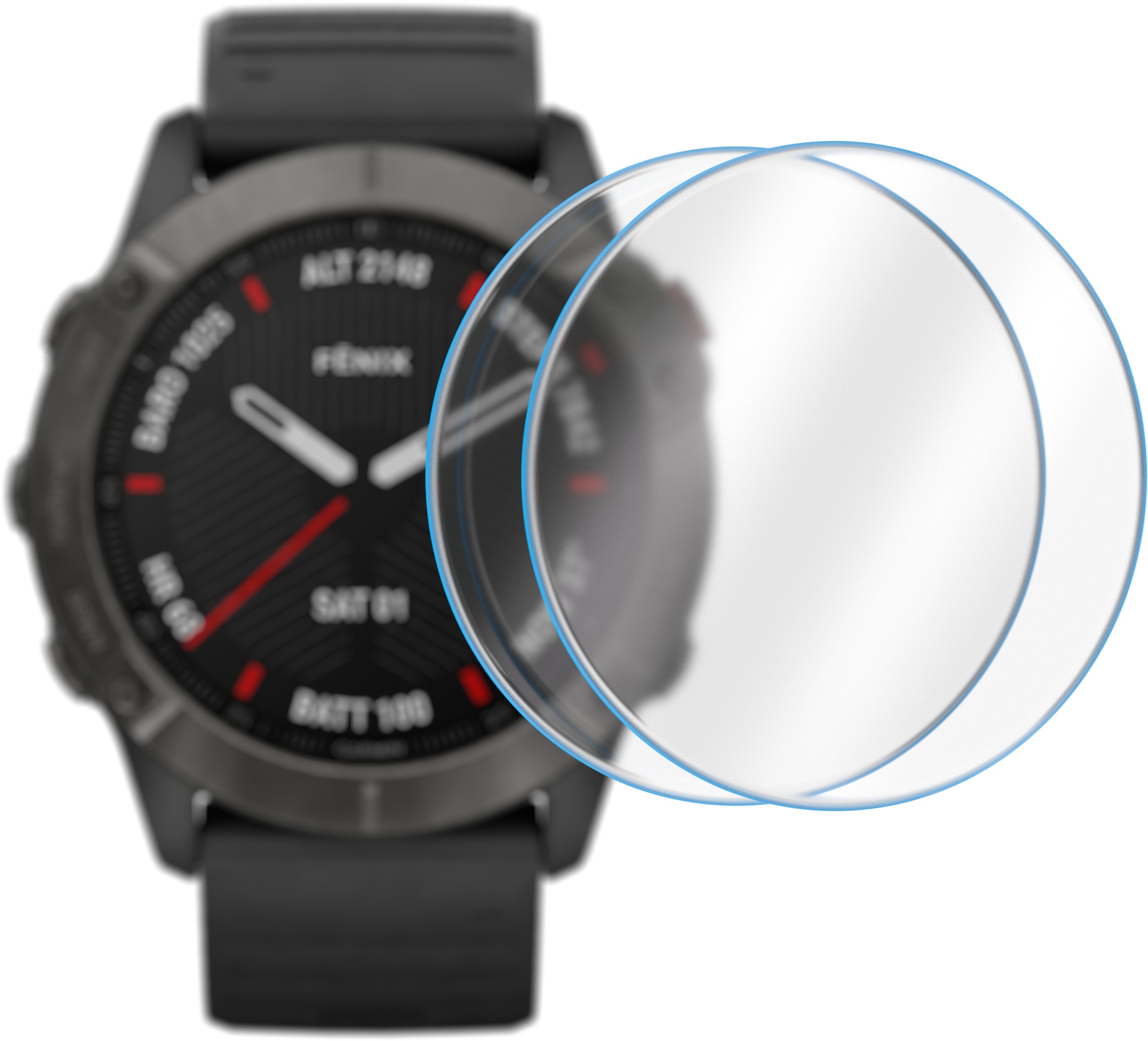 AlzaGuard 2.5D glass protector na Garmin Fenix 6X/6X Pro – 2 ks