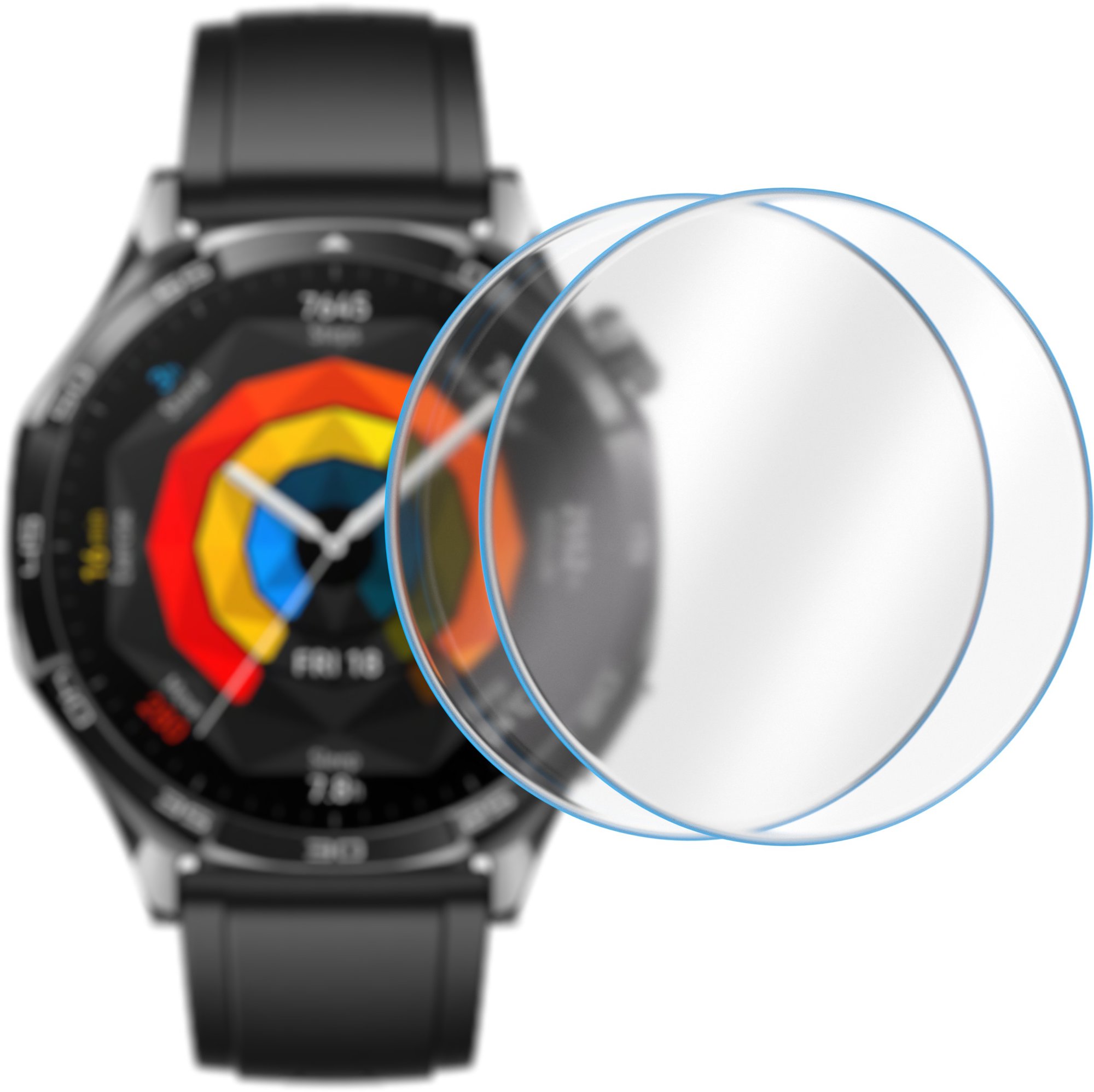 AlzaGuard 2.5D glass protector pre Huawei Watch GT 5 46 mm – 2 ks