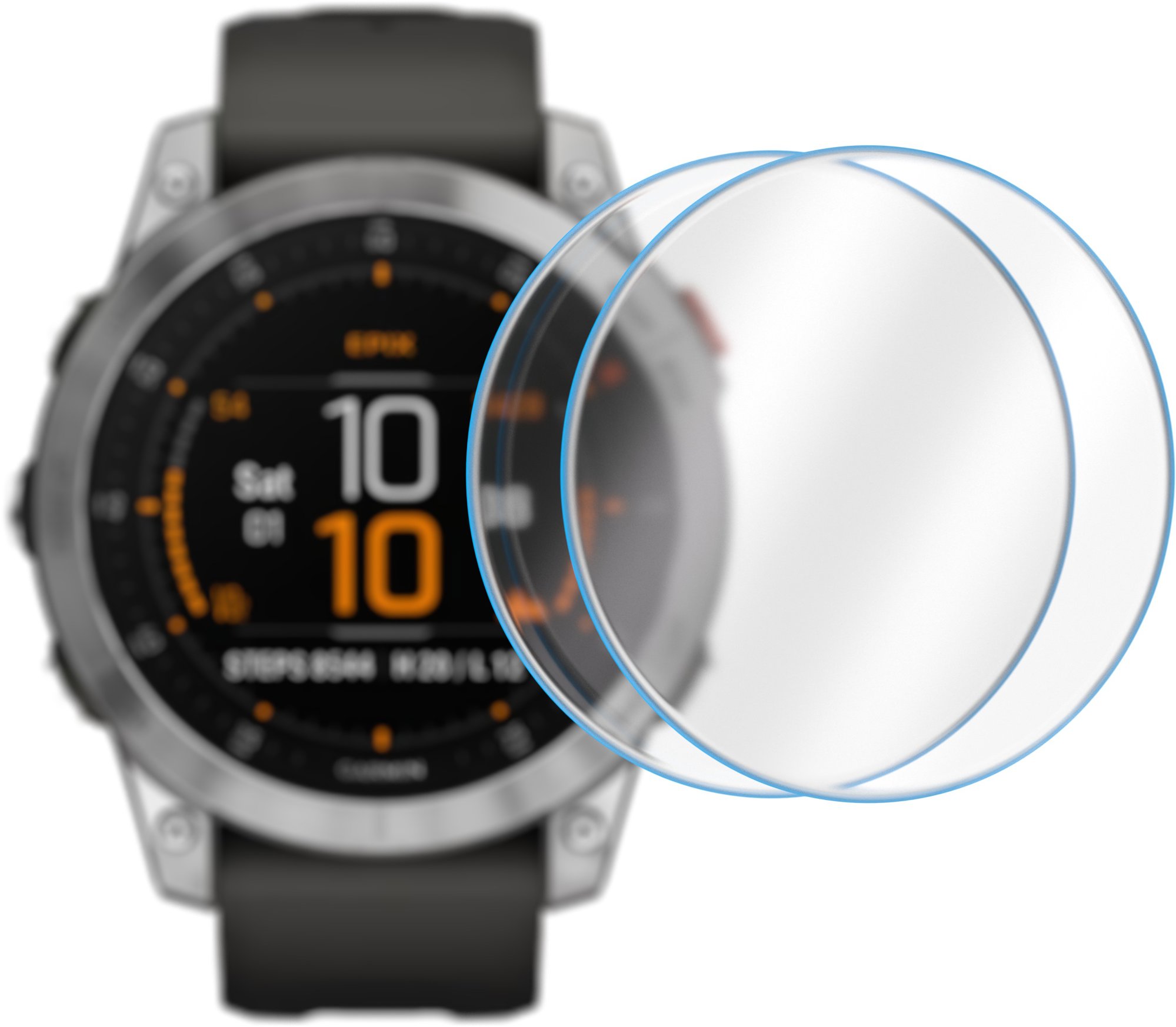 AlzaGuard 2.5D glass protector pre Garmin Fenix 7/Epix gen. 2 – 2 ks