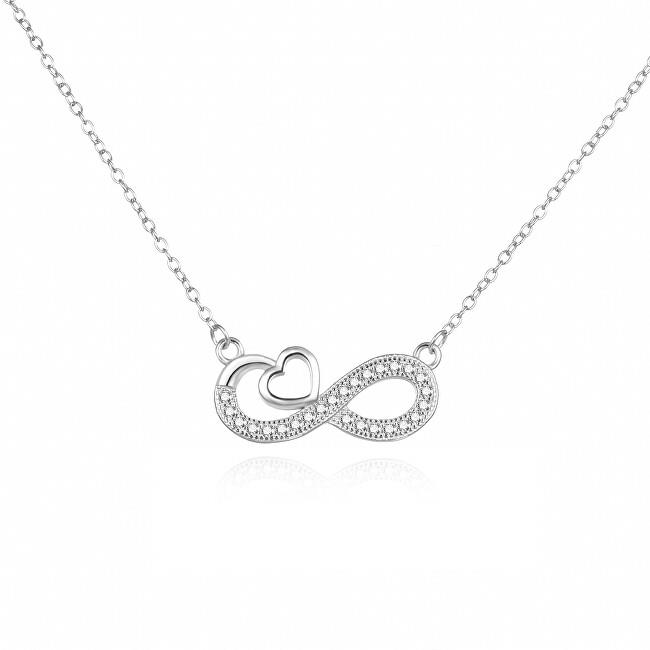 Agato Romantický stříbrný náhrdelník Infinity Love AGS1573/47 (Ag925/1000 3,1 g)