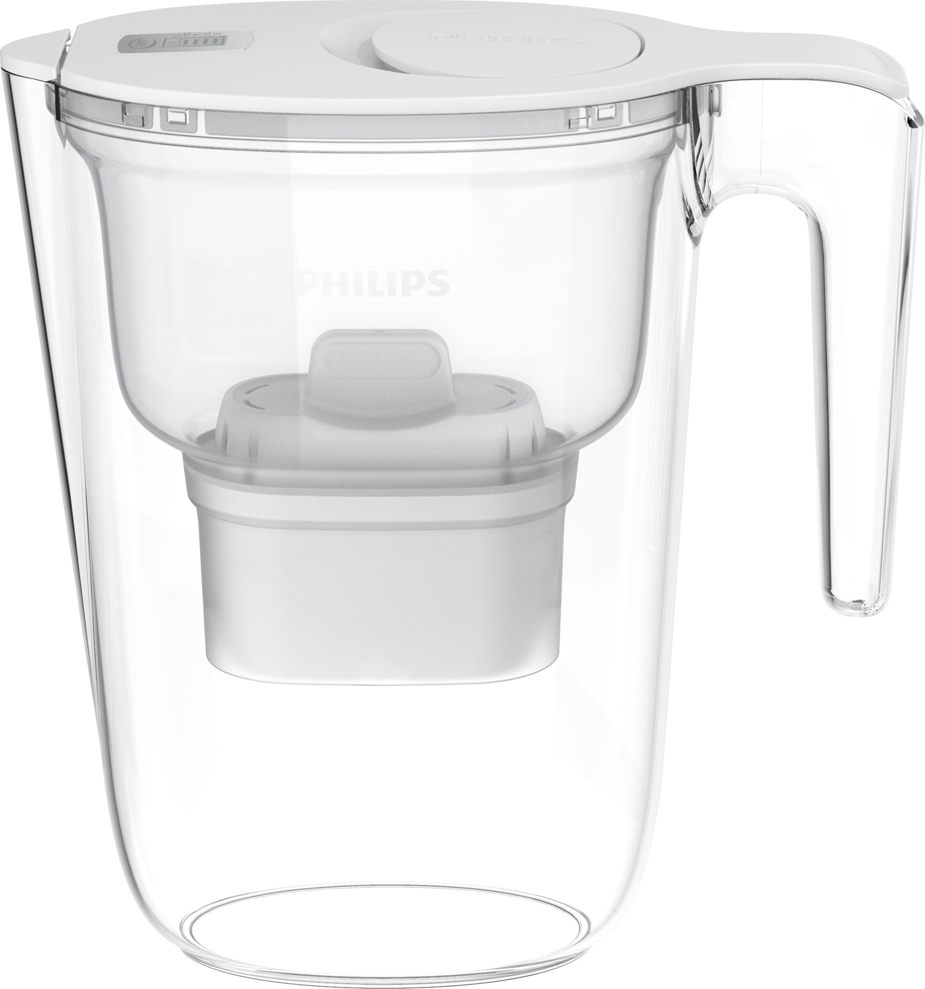 Philips filtračná kanvica AWP2943WHT, 2,6 l, Micro X-Clean, s časovačom, biela, 3× Micro X-Clean Sof