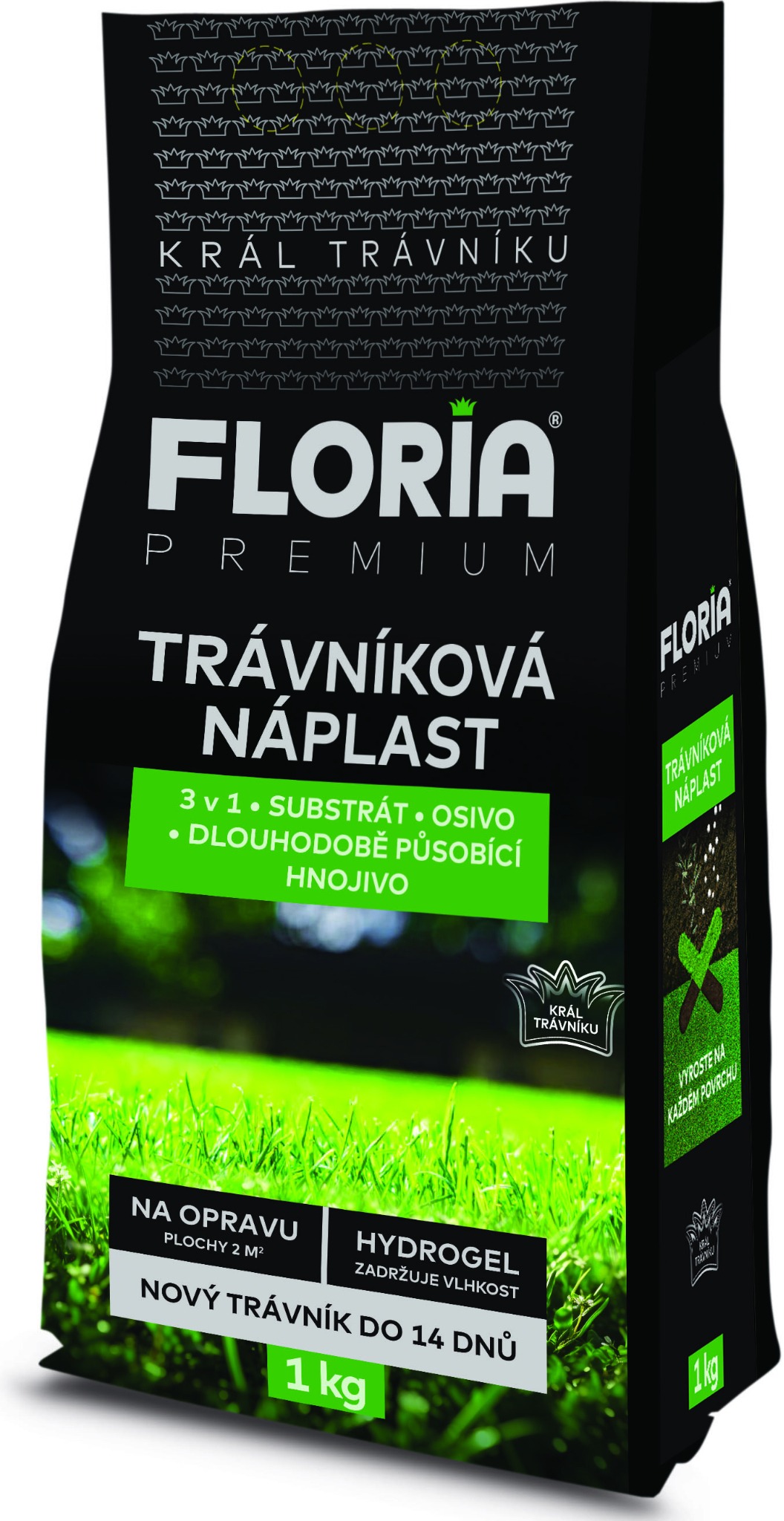 AGRO Trávniková náplasť 3 v 1 FLORIA, 1 kg