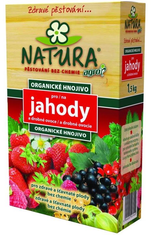 AGRO Hnojivo organické NATURA – jahody, 1,5 kg