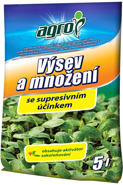 AGRO Substrát na výsev a rozmnožovanie 5 l
