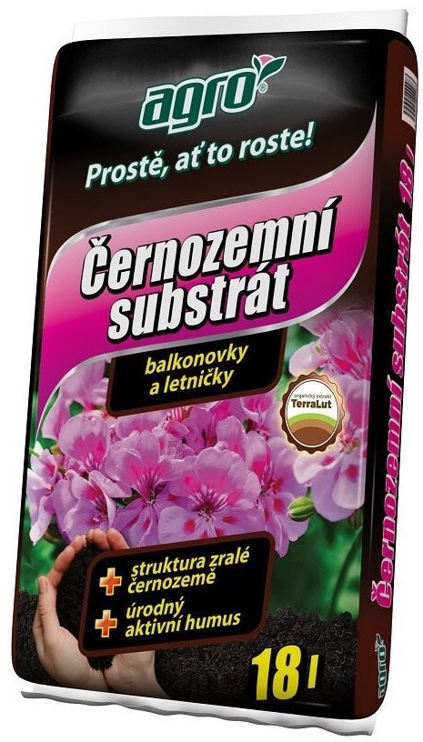AGRO Čiernozem substrát pre balkónové rastliny 18 l