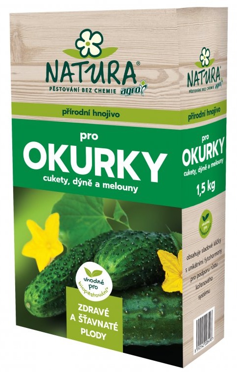NATURA Prírodné hnojivo na uhorky, cukety a tekvice a melóny 1,5 kg