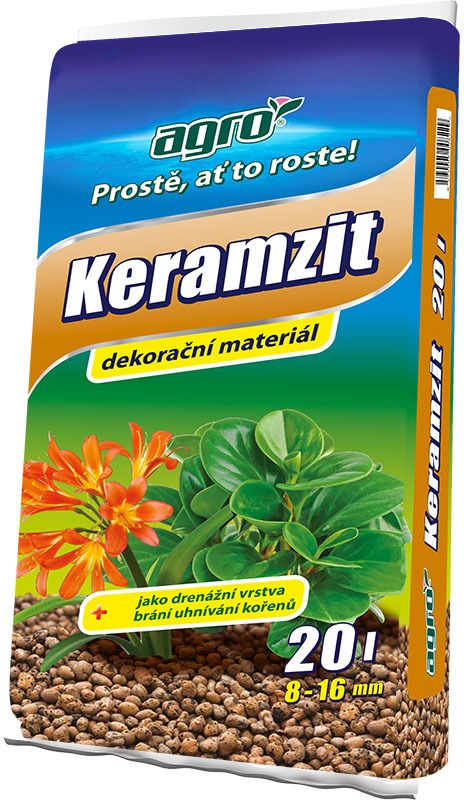 AGRO, Substrát – Keramzit, 8 – 16 mm, 20 l
