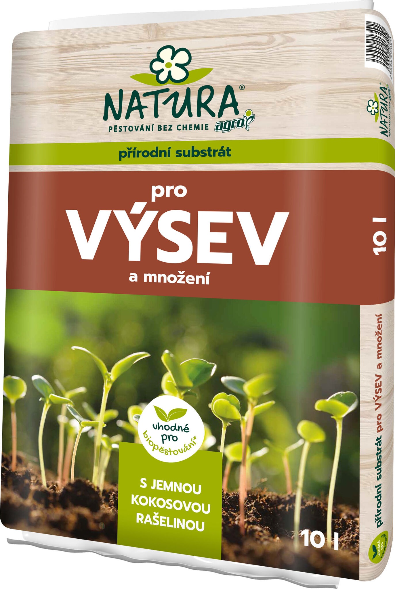 AGRO – Substrát NATURA na výsev, 10 l