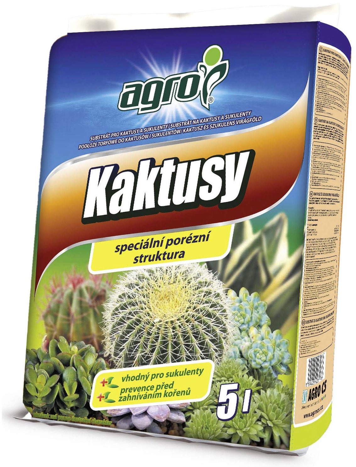 AGRO – Substrát na kaktusy, 5 l
