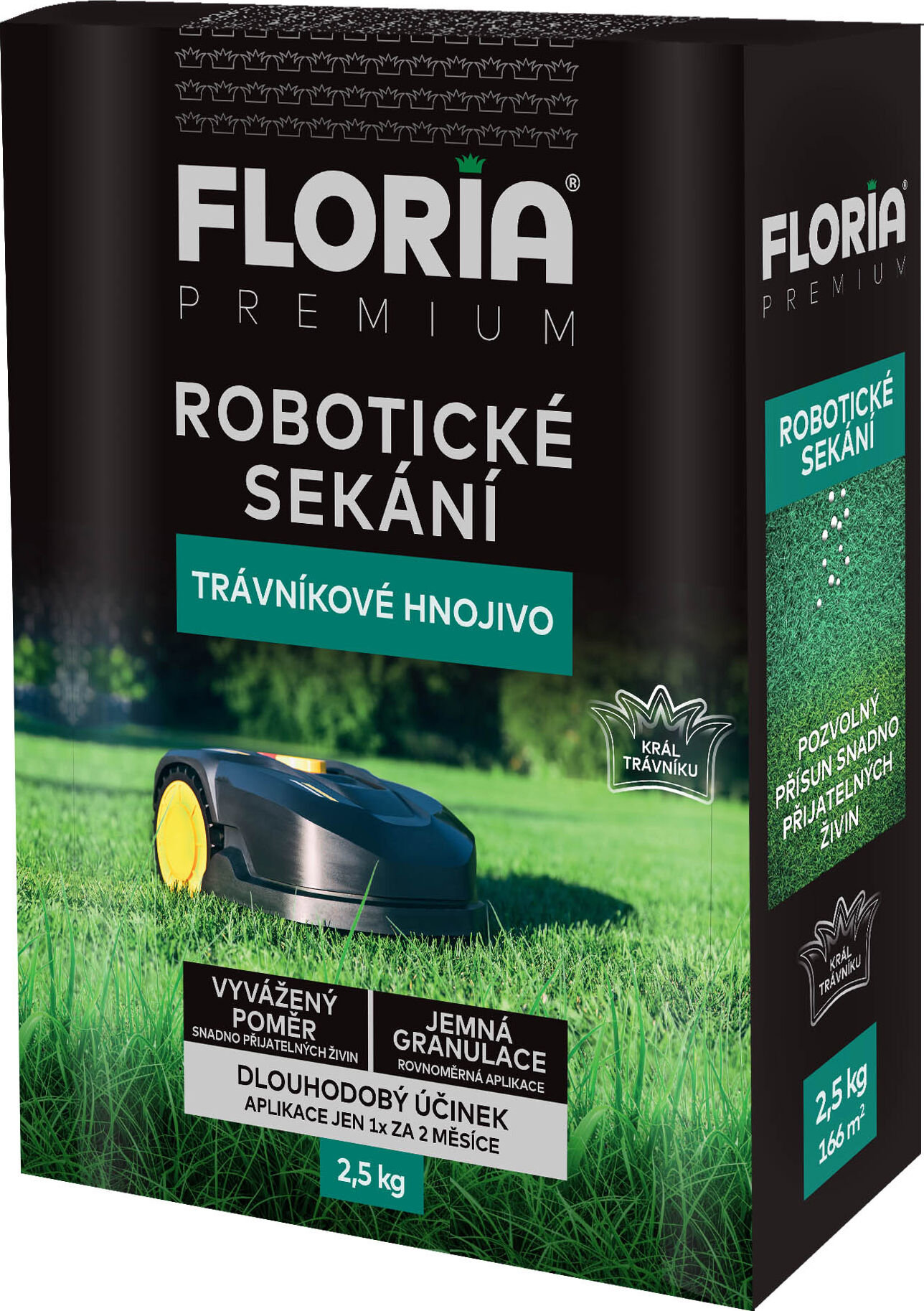 AGRO Trávnikové hnojivo FLORIA na robotické kosenie 2,5 kg