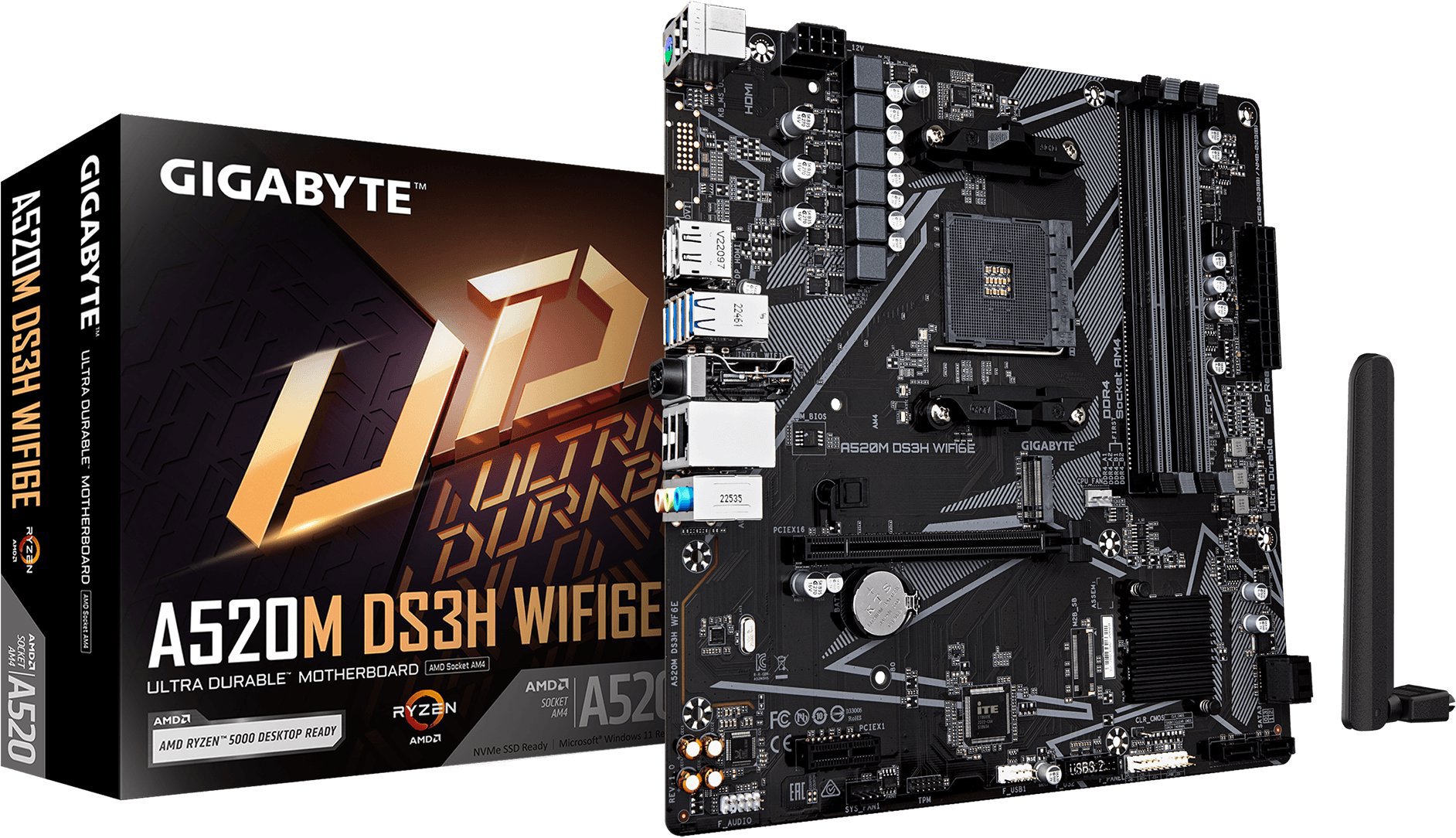 GIGABYTE A520M DS3H WIFI6E